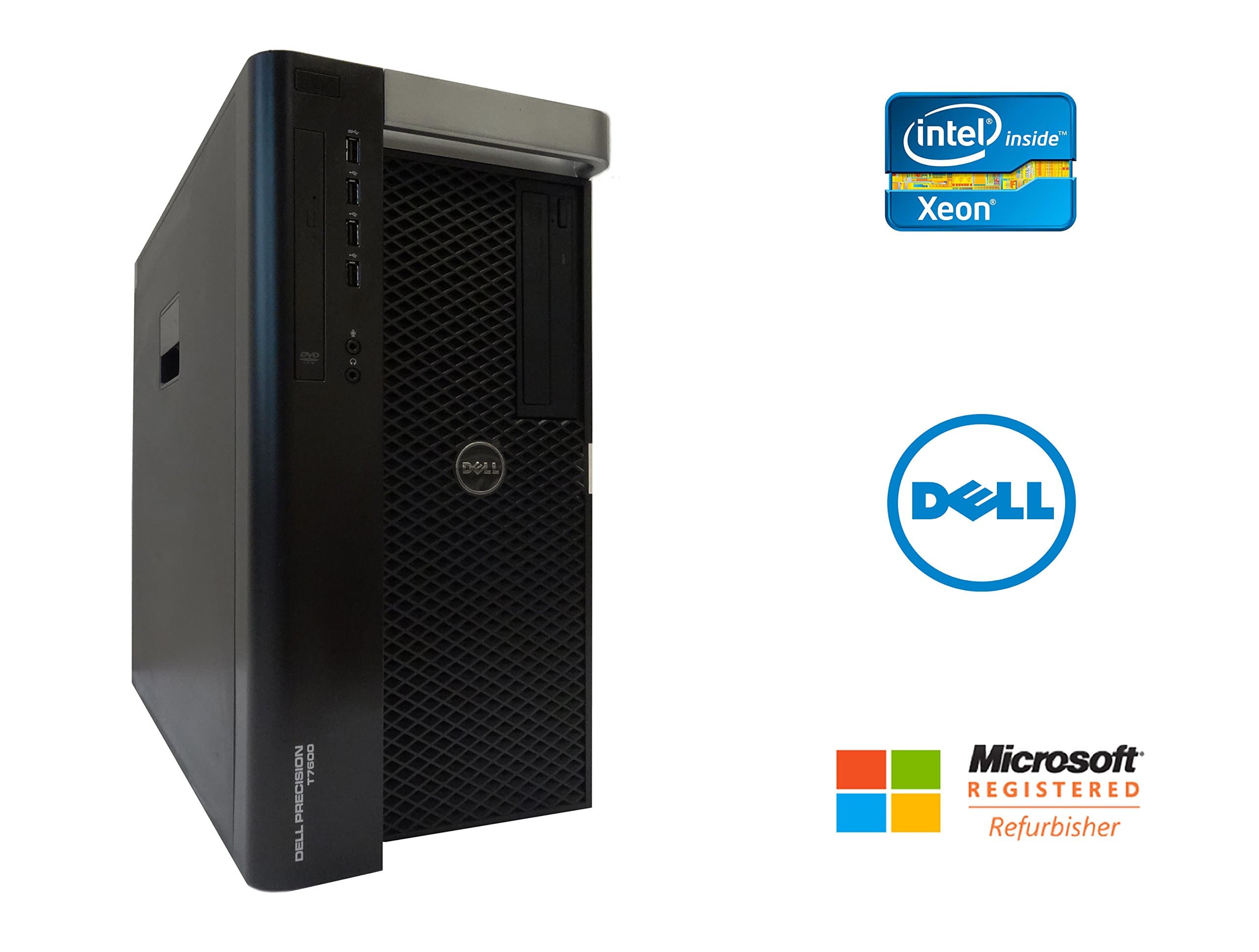 Dell Precision T7600 Workstation Intel Xeon 16 Core 2.9GHz 128GB RAM 10TB SSD + HD NVIDIA GeForce GTX 1080 8GB Graphics CD/DVDRW Windows 10 Pro 64-bit