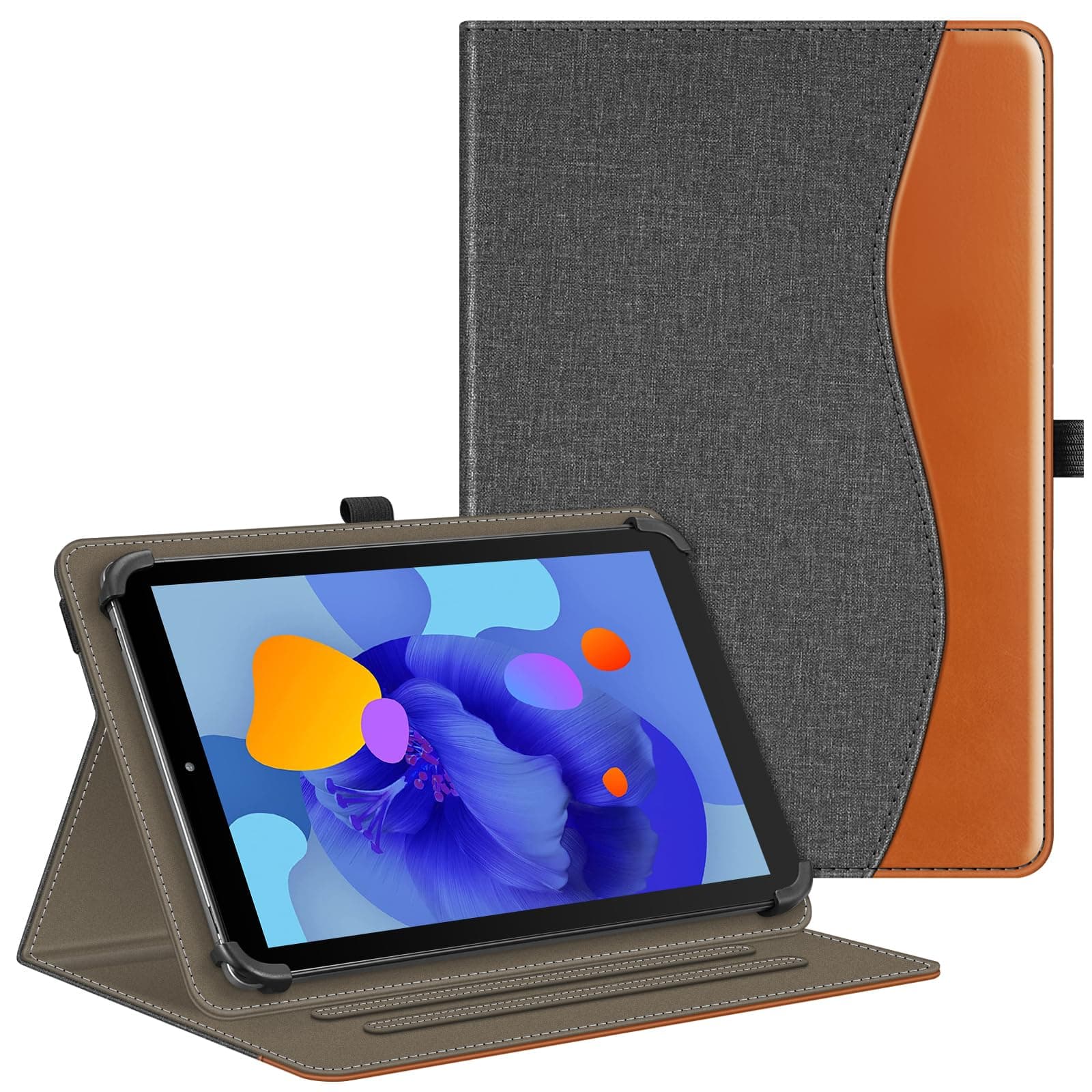 Universal Case for 9-11 inch Tablet - [Hands Free] Multi-Angle Viewing Stand Cover for 9" 10" 11" Tablet, Compatible with Samsung/Lenovo/SVITOO/TABWEE, Denim Gray