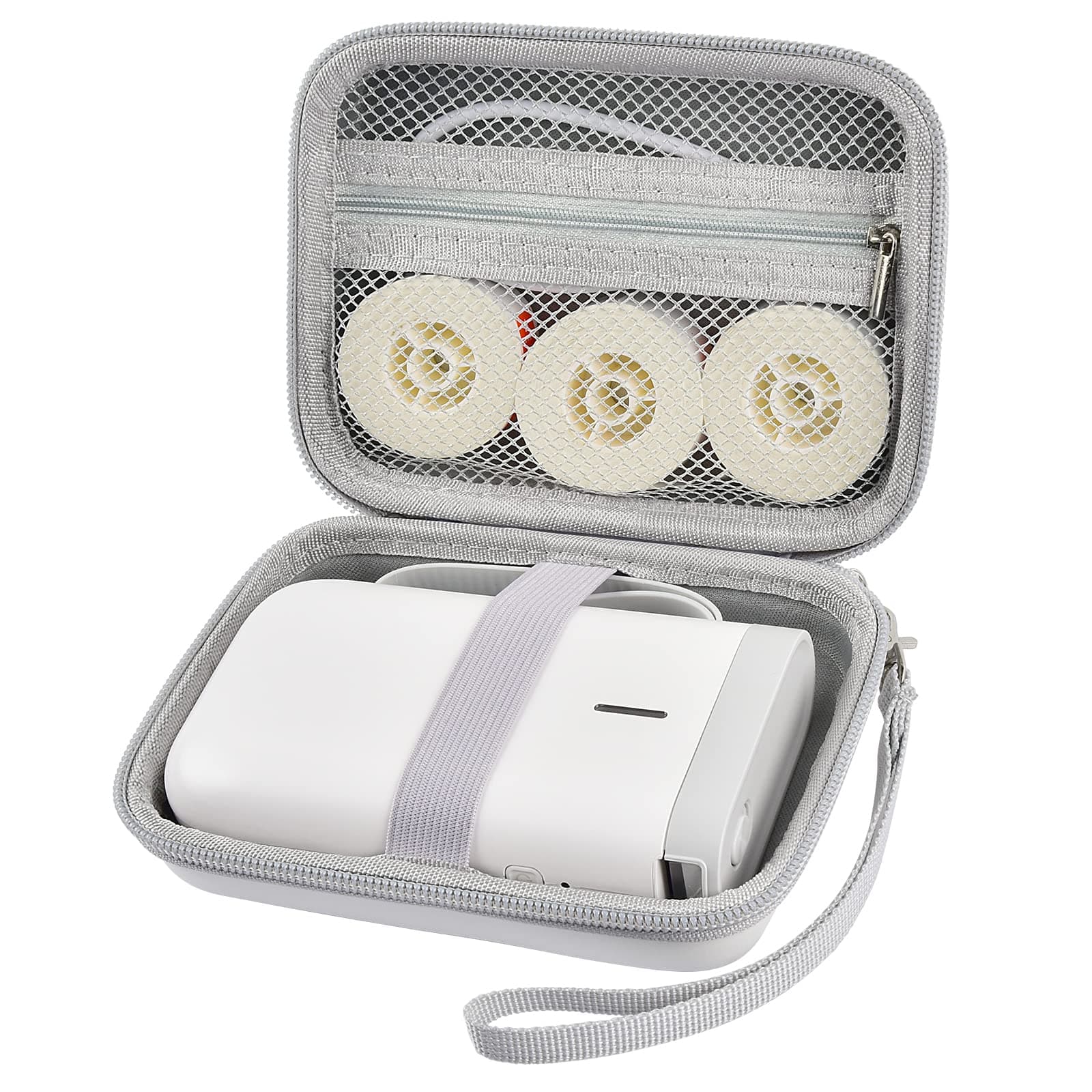 ALKOO Case Compatible with KODAK Step, for Canon Ivy 2 & for HP Sprocket, Portable Storage Bag Compatible with NIIMBOT D11 Label Maker, Holder for Zink Paper & Cable -Box Only