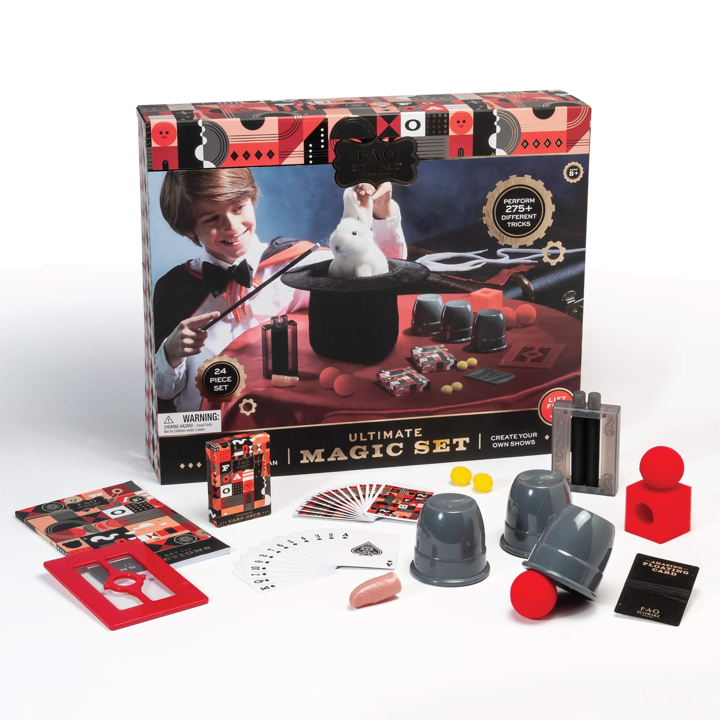 FAO Schwarz Ultimate Magic Set Perform 300 Different Spectacular Tricks Includes 24 Accessory Pieces for Kids Ages 8+ and Older Fun for Indoor/Outdoor Playing