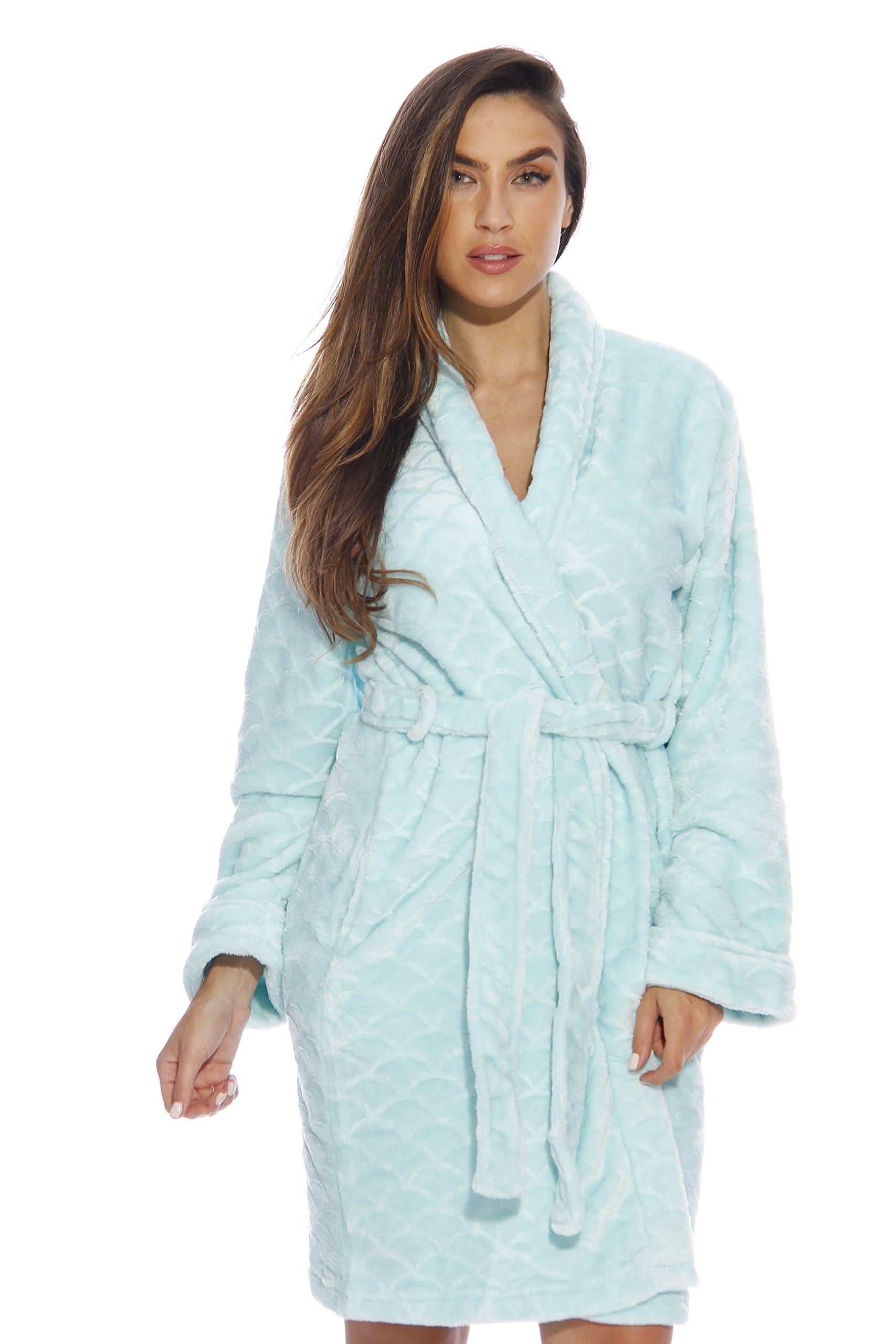 Just Love Printed Plush Robe for Women