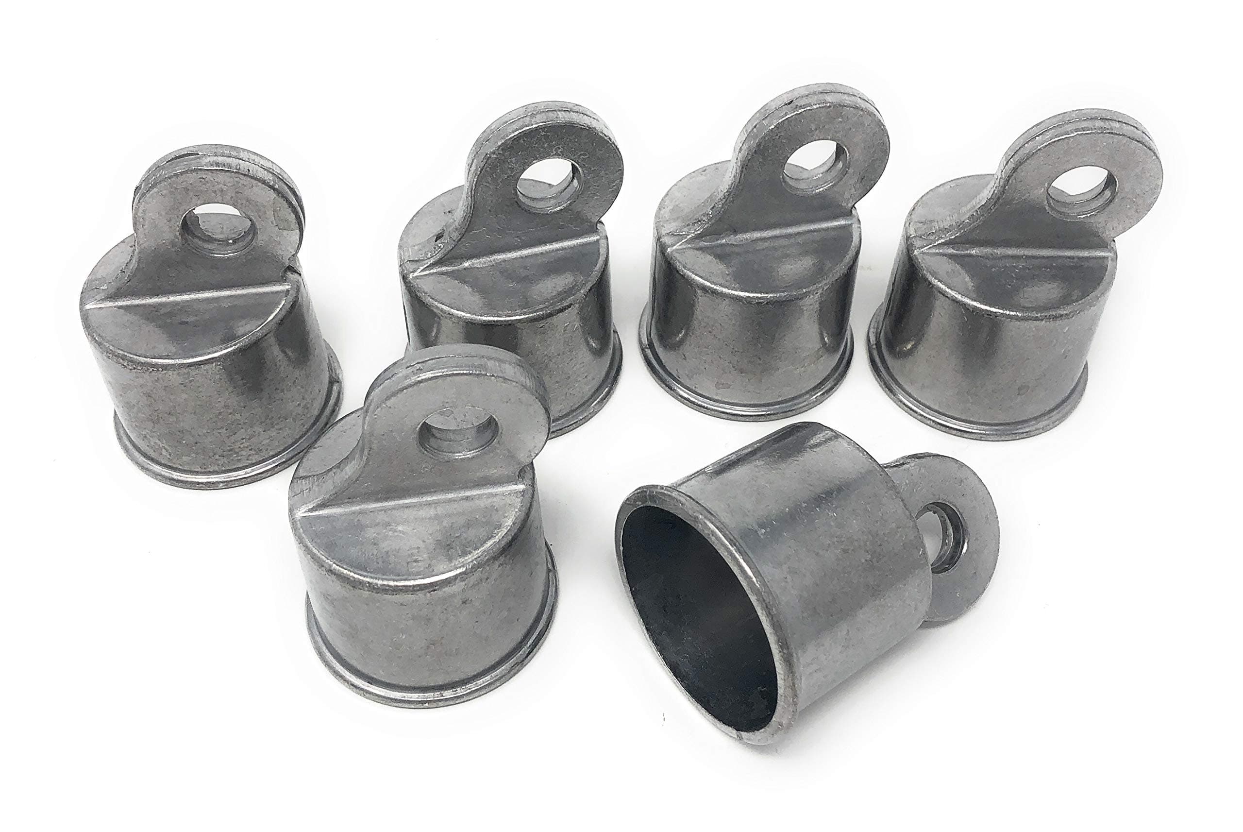 Chain Link Fence Rail Ends Aluminum 6 Pc Pack 1-5/8"
