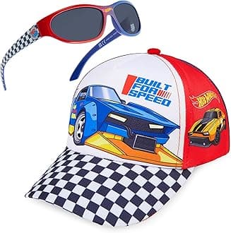 Baseball Cap and Kids Sunglasses Set Adjustable Breathable Sun Hat 100% UV Summer Accessories Gifts for Boys