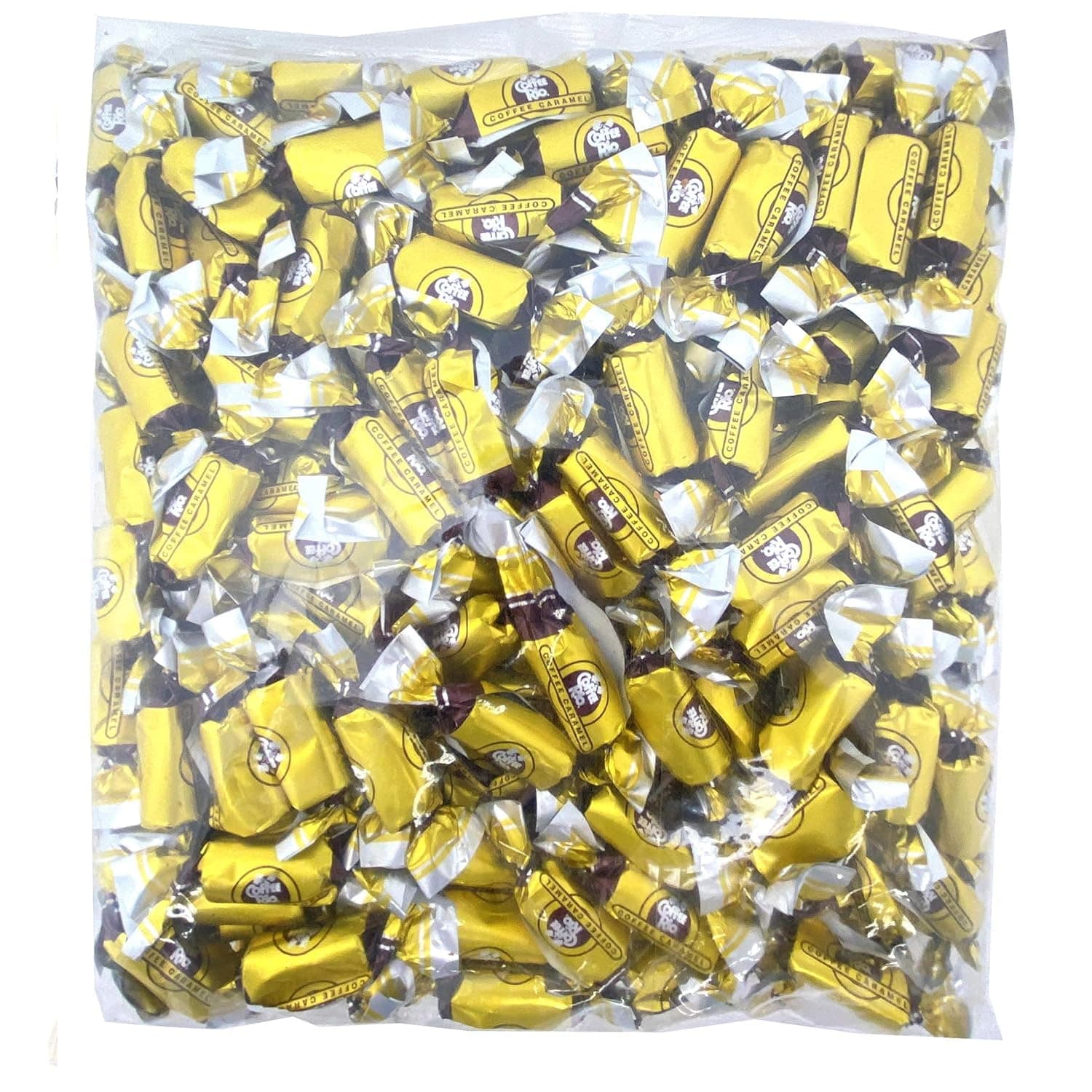 Original Roast Coffee Caramels Candy Bulk Pack, 3 Pound Bag - Individually Wrapped Hard Candies Blended with Fresh Dairy Cream - Perfect for Office Candy Bowl, Buffet - Kosher Certified