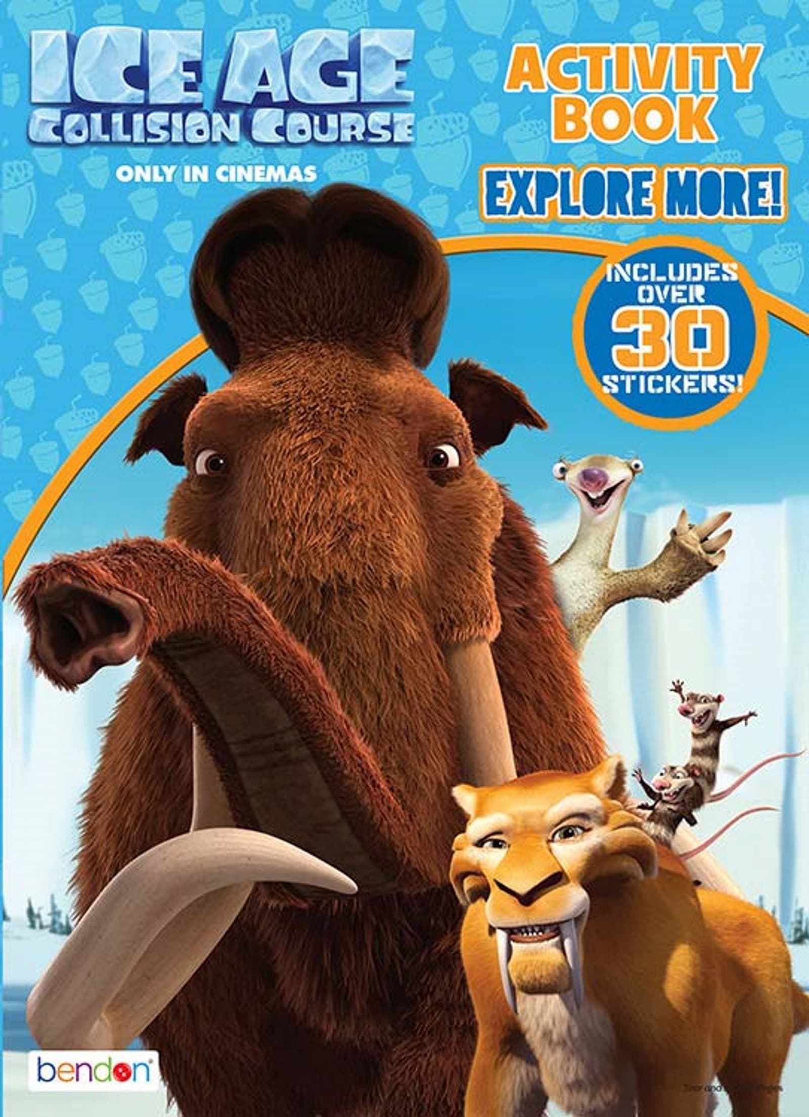 Ice Age 5 Collision Course Coloring and Activity - Explore More! - Includes Over 30 Stickers