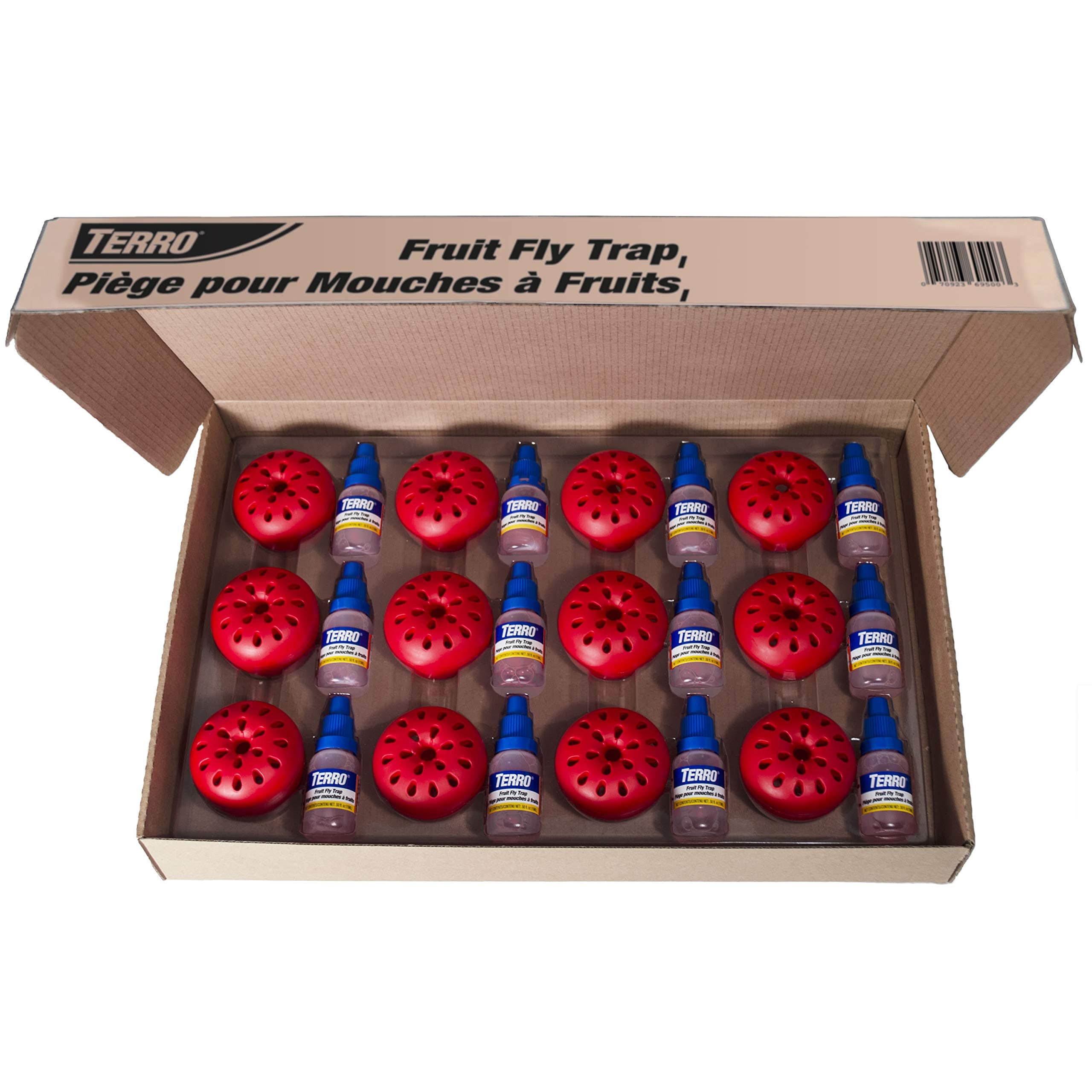 Fruit Fly Traps for Indoors (12 Pack) + 540 Days of Lure Supply