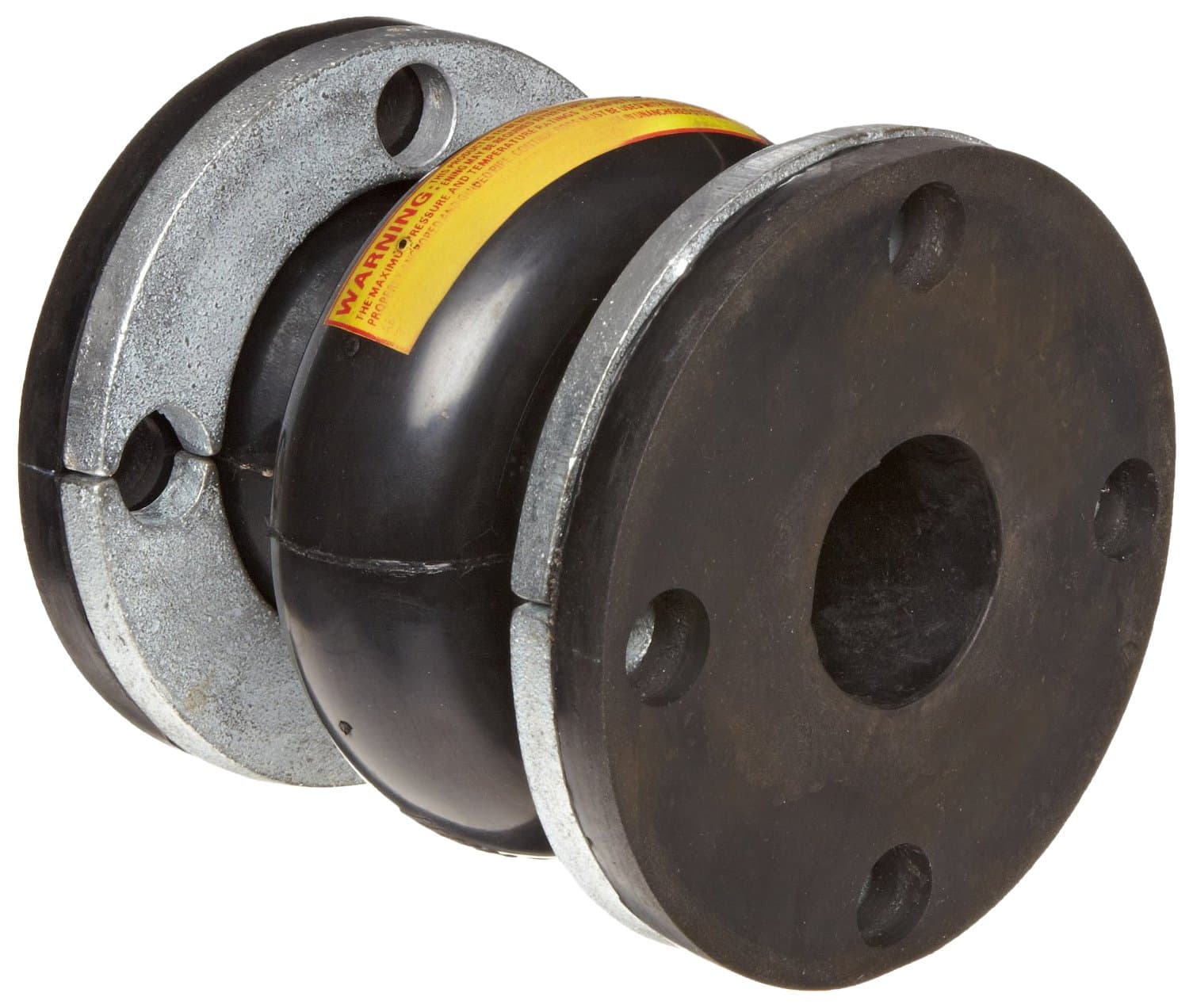 1000T Rubber Spool Expansion Joint, 2-1/2" ID x 6" Length
