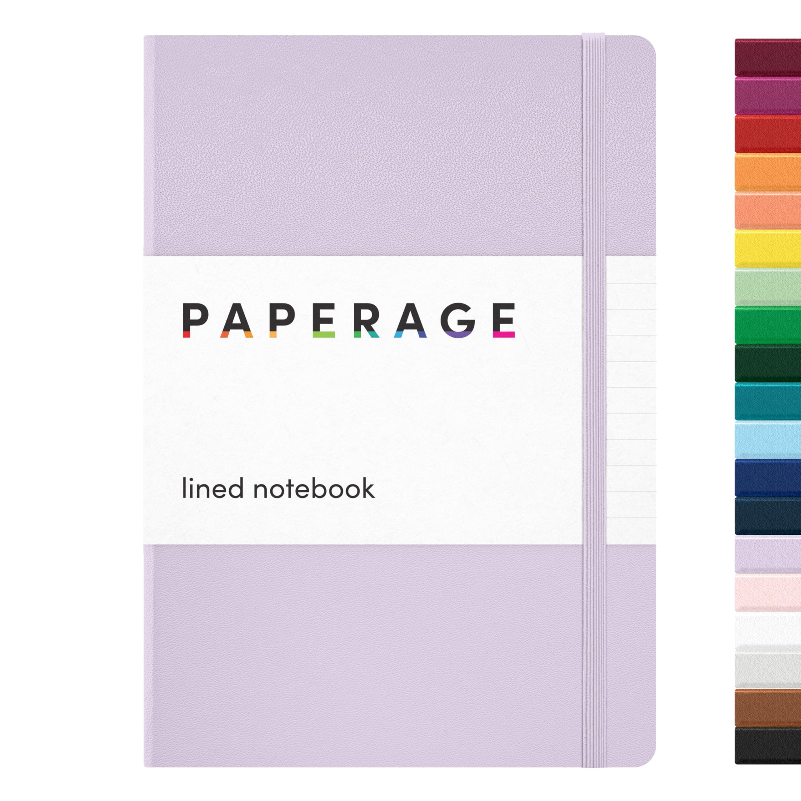 Lined Journal Notebook, (Lavender), 160 Pages, Medium 5.7 inches x 8 inches - 100 GSM Thick Paper, Hardcover