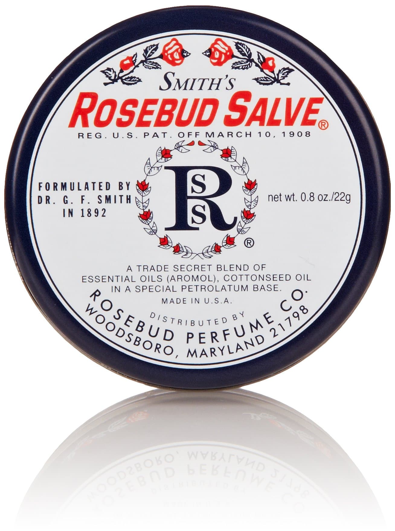 ROSEBUD PERFUME Salve Tin, 0.8 Oz