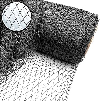 Extra Strong Woven Mesh Garden Netting Heavy Duty Anti Bird Pond Fruit, Pea Plant Protection Professional Grade. Various Sizes (4m Wide, 15m Long)