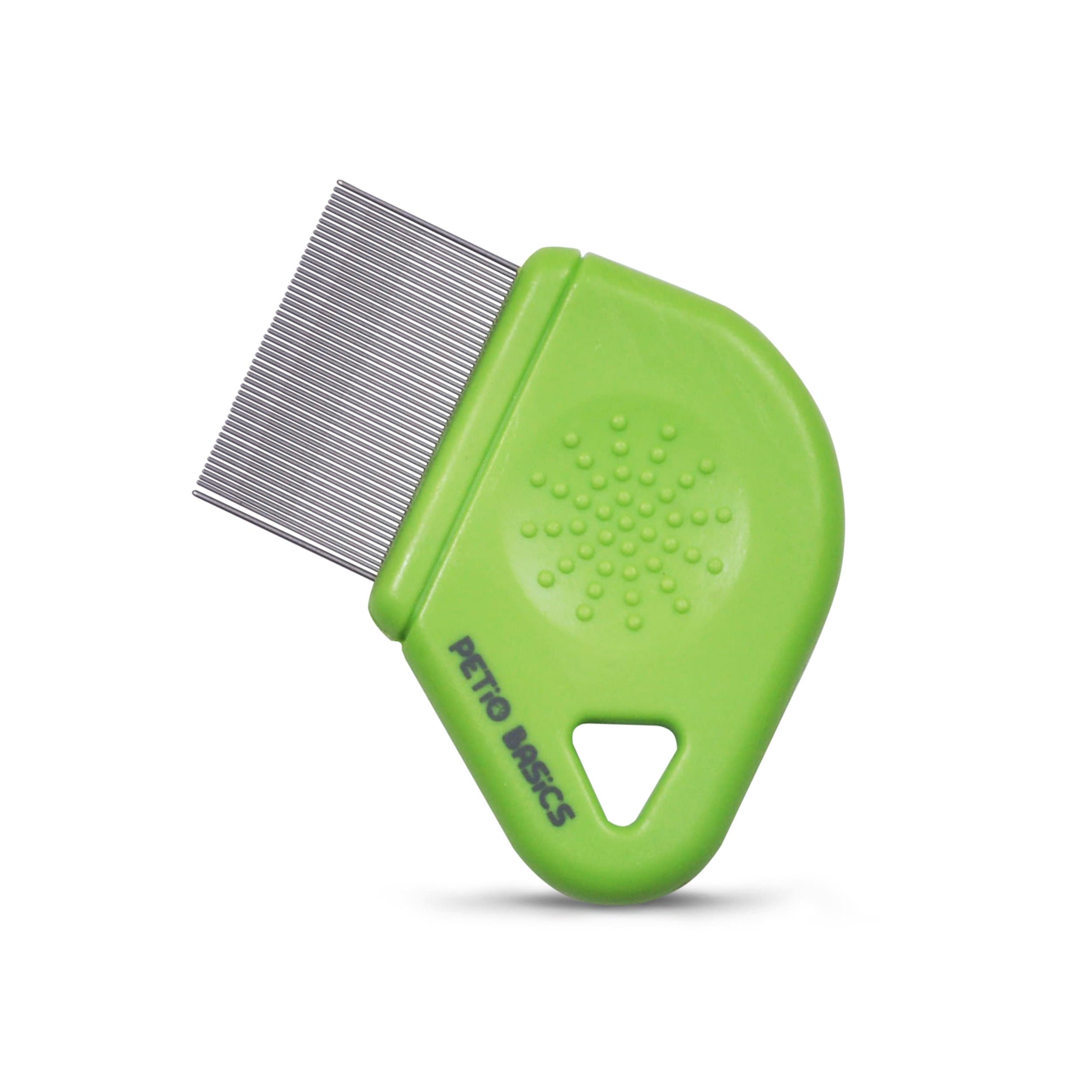 Pet Grooming Flea Comb with 25mm Pins Removes Flea Eggs and Dirt from Long Hair