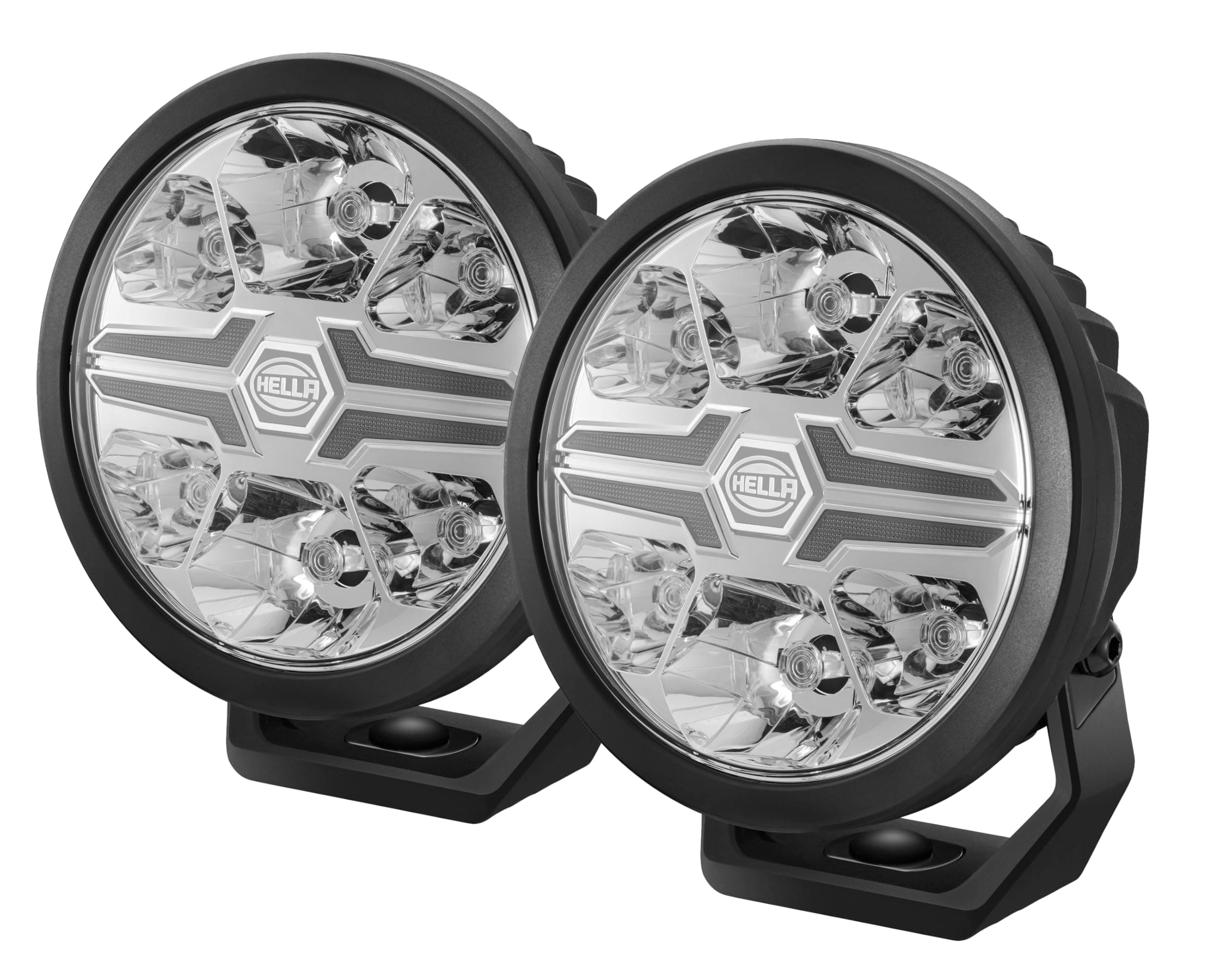 HELLA Blade 6 Inch Round Performance LED Off Road Auxiliary Light Kit for Trucks and ATVs 358228801