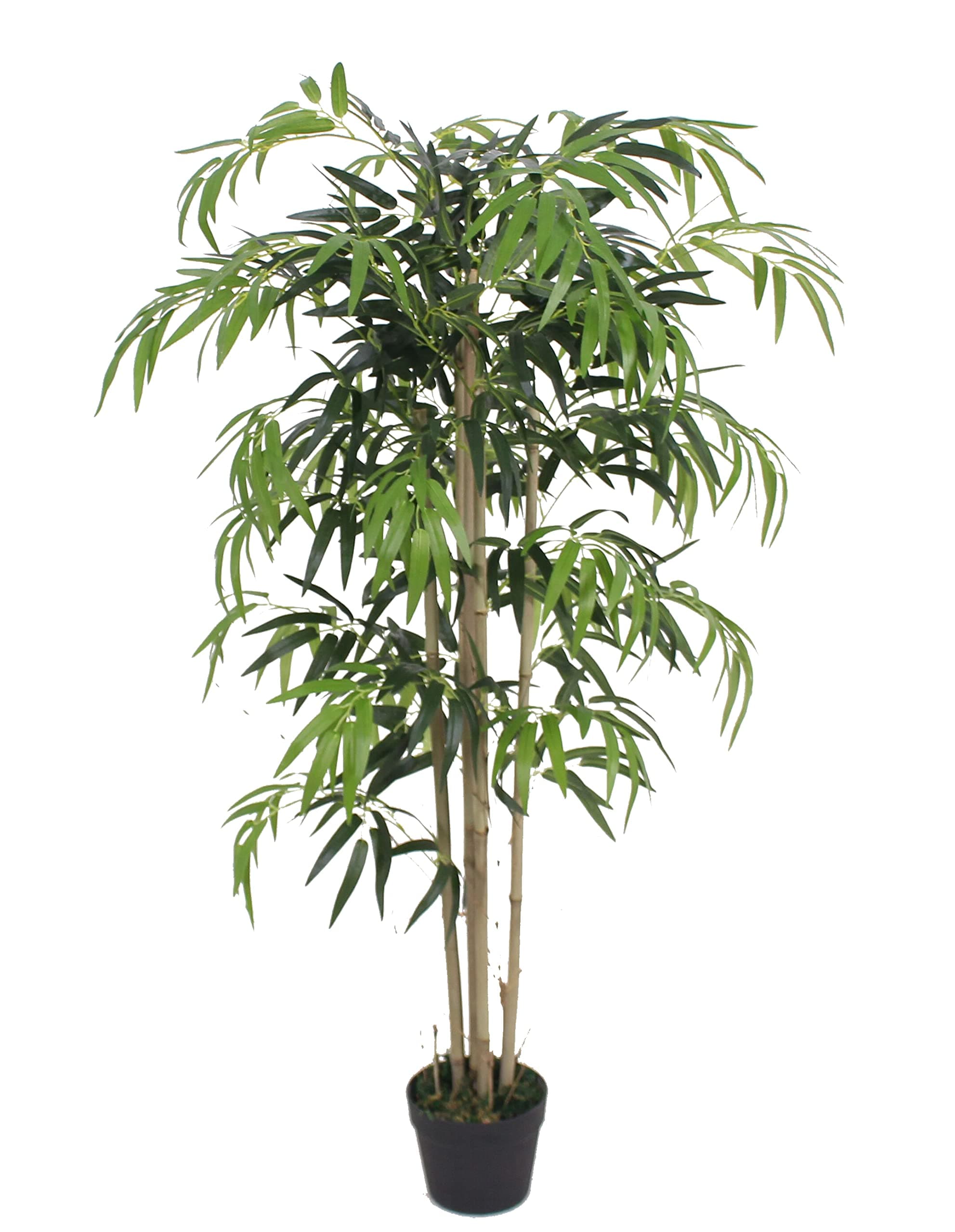 Requena Artificial Tree with Lifelike Leaves Black Plastic Pot 120cm OAK2824