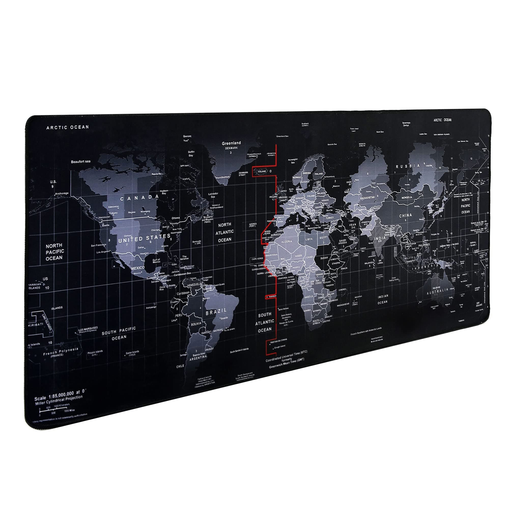 – Gaming Mouse Pad,Hosimoln Large Mouse Pad Size 80x30CM Thickness 2MM,Premium-Textured Non-Slip & Waterproof Computer Mousepad with Stitched Edges for Gaming, Office & Home-80x30 Map002