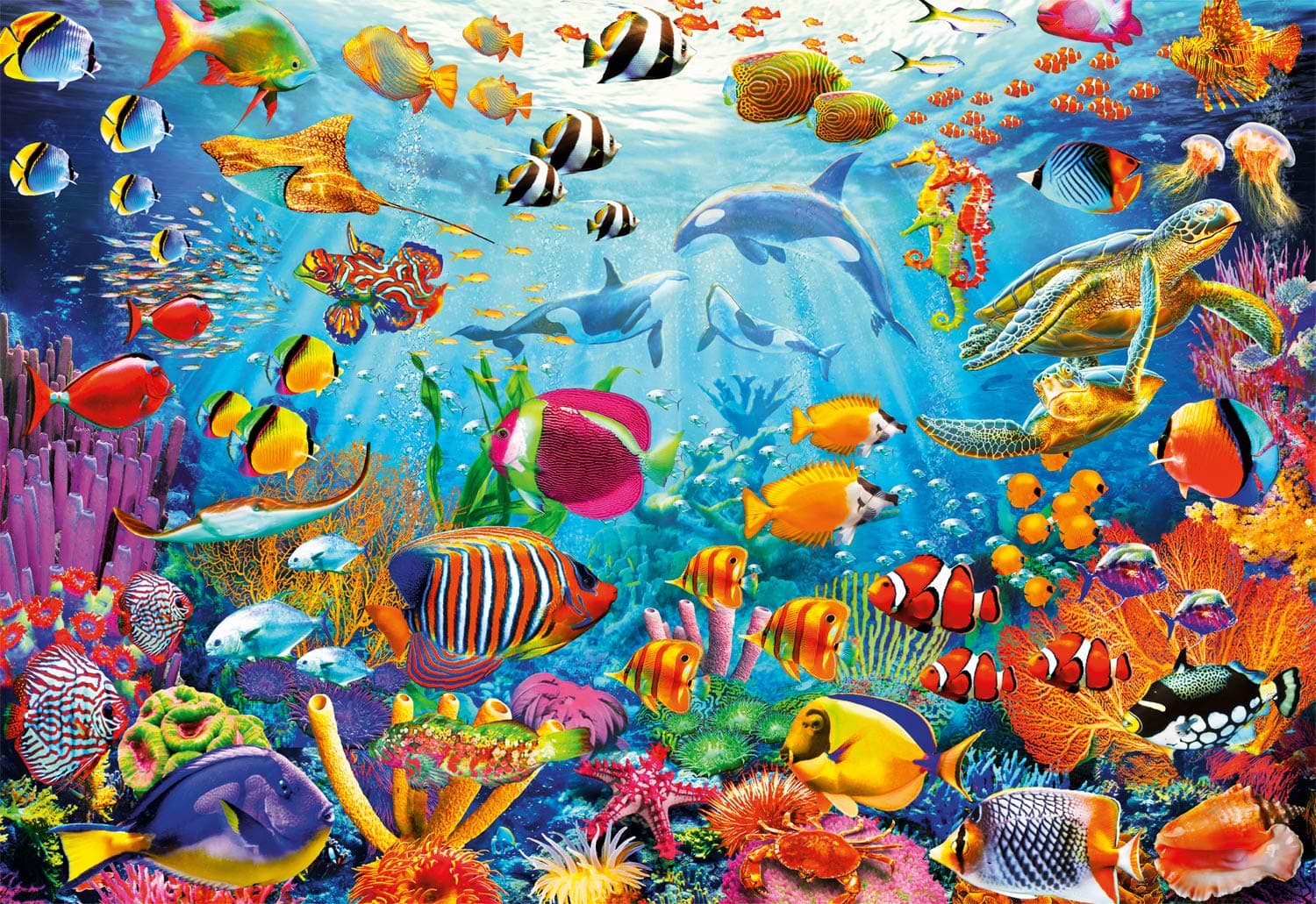 Buffalo Games - Reef Rush Hour - 2000 Piece Jigsaw Puzzle