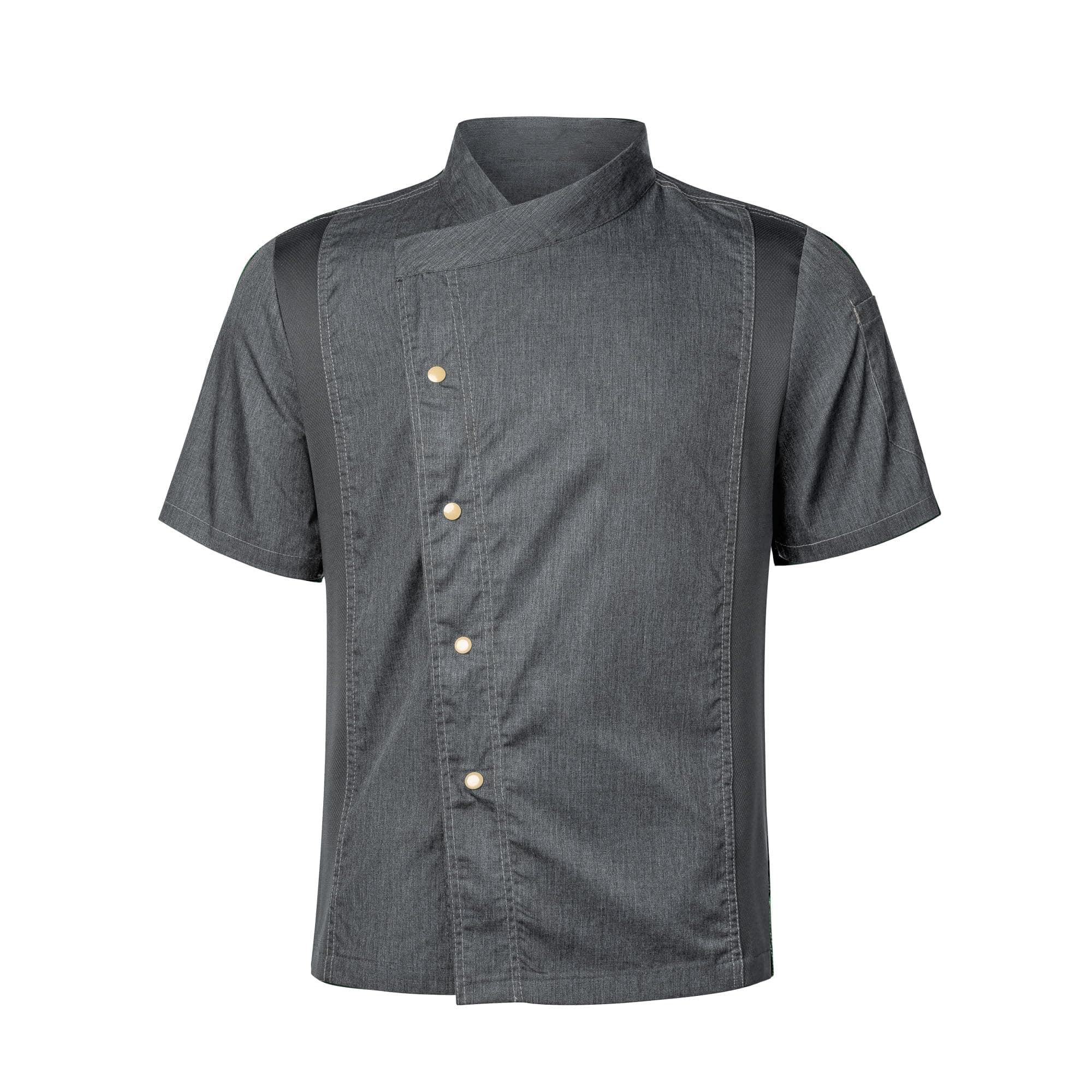 Unisex Chef Coat for Men Women Short Sleeves Solid Chef Jacket Hotel Restaurant Work Shirt Uniform