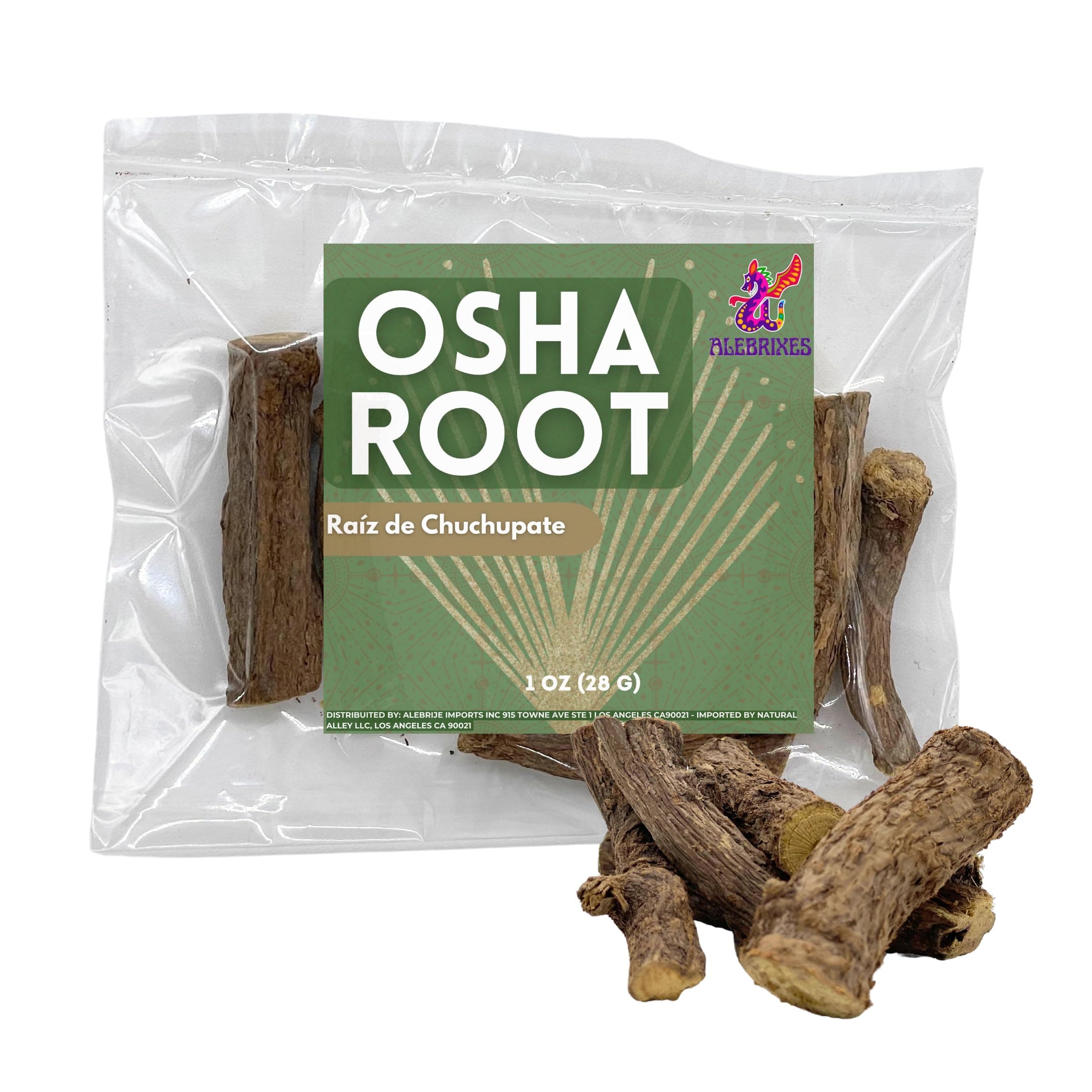 Alebrixes - Osha Root 1 oz (28 gr) | Raiz de Chuchupate - Ligusticum porteri | Chuchupati - Raiz de Oso | 100% Natural | Imported from Mexico