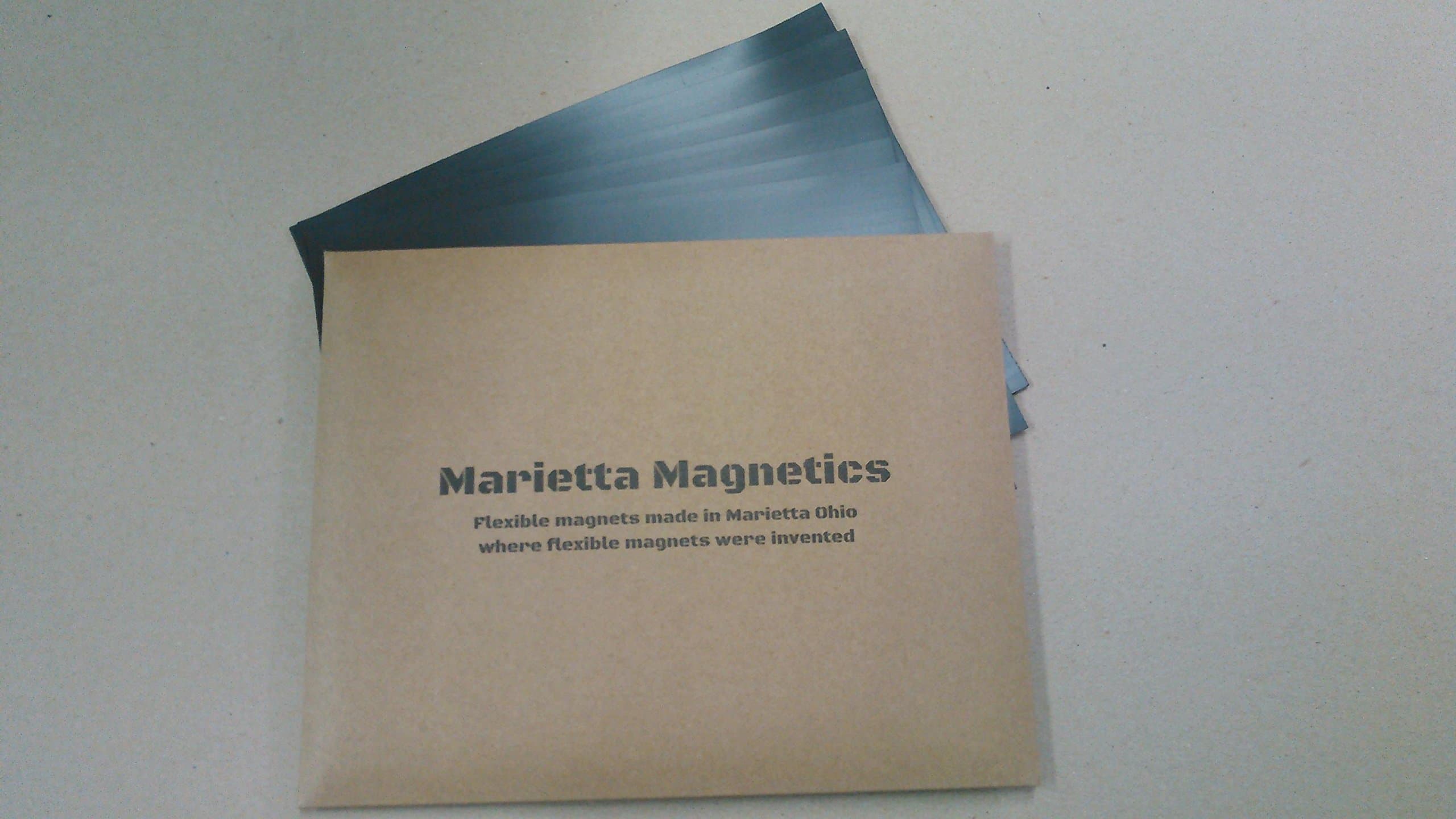Marietta Magnetics 25 Pack 8 x 10 self Adhesive Sheets for Crafts, Signs, Photos.