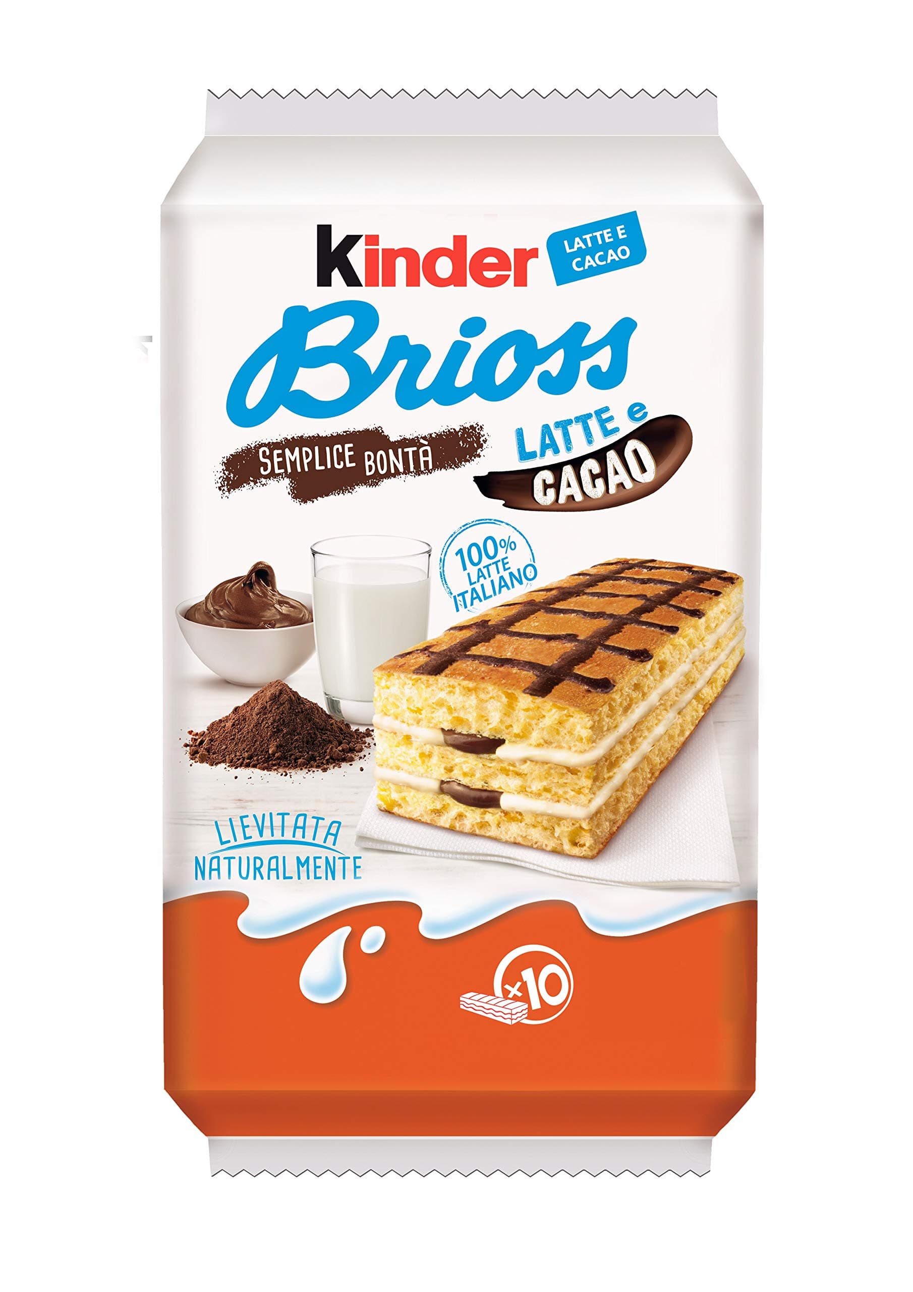 KINDER BRIOSS LATTE E CACAO From Italy 10 Pieces