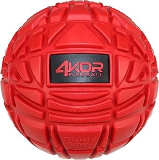 4KOR Fitness Massage Ball for Deep Tissue Muscle Recovery, Perfect for Myofascial Release and Trigger Point Therapy (12 Centimeter Diameter)