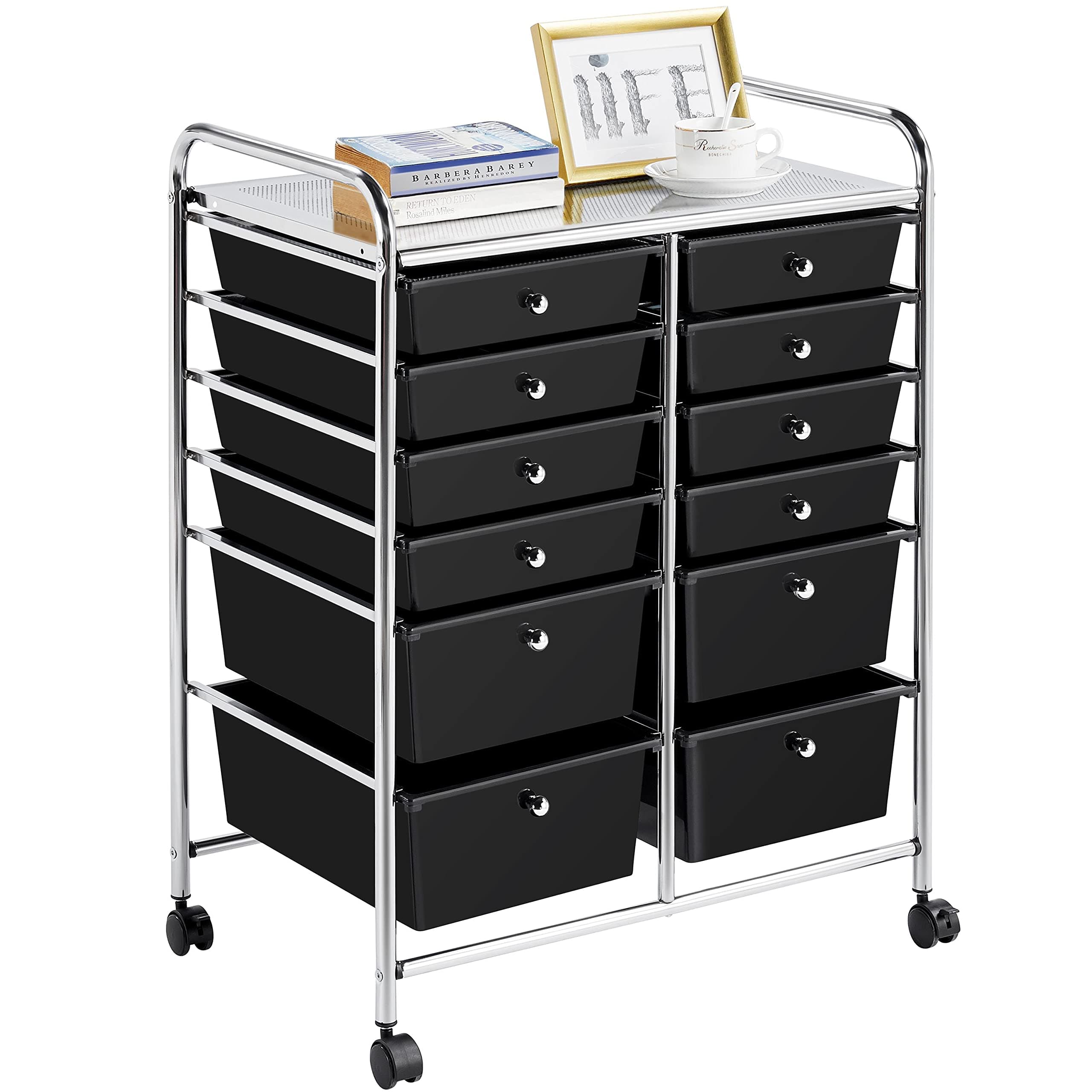 12 Drawer Rolling Storage Cart