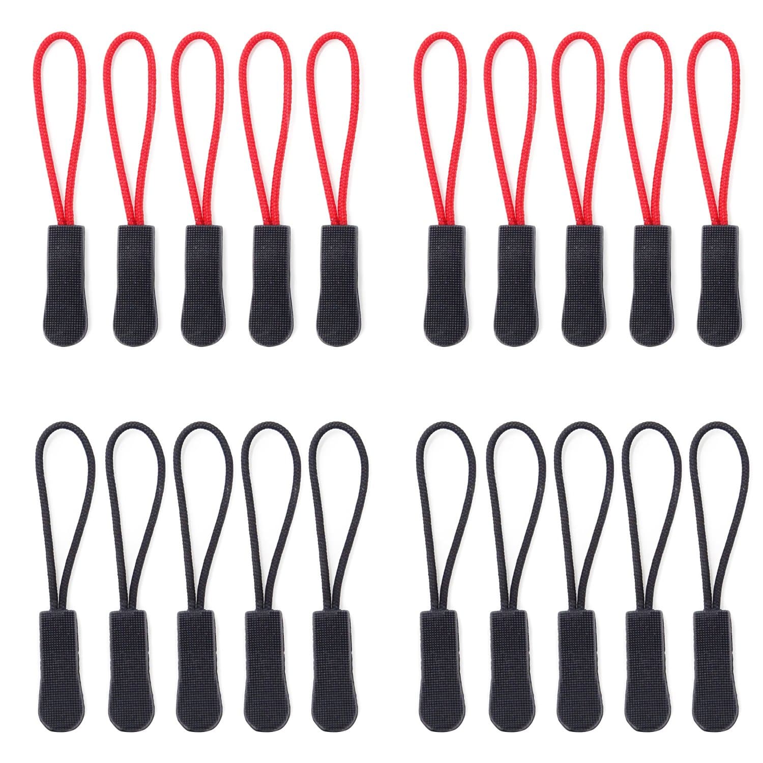Honbay 20PCS Zipper Pulls Zipper Extension Replacement for Backpacks, Luggage Bags, Travel Cases, Clothes and so on