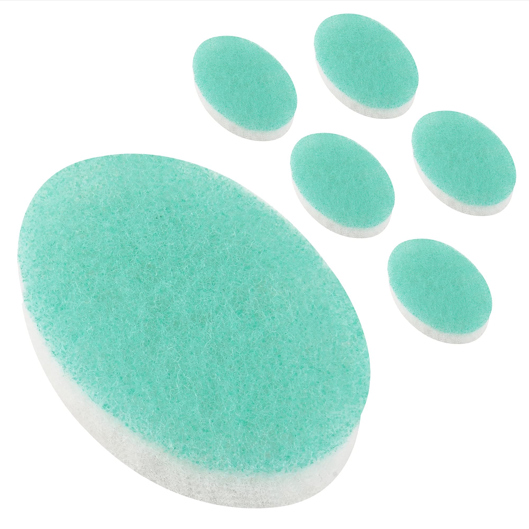 IMPRESA6 Pack Double Sided Body Sponge for Daily Deep Cleansing and Regular Exfoliating - Double Sided Buff Puff Style Exfoliating Pads Puf for Removing Dead Skin & Dirt - All Skin Types