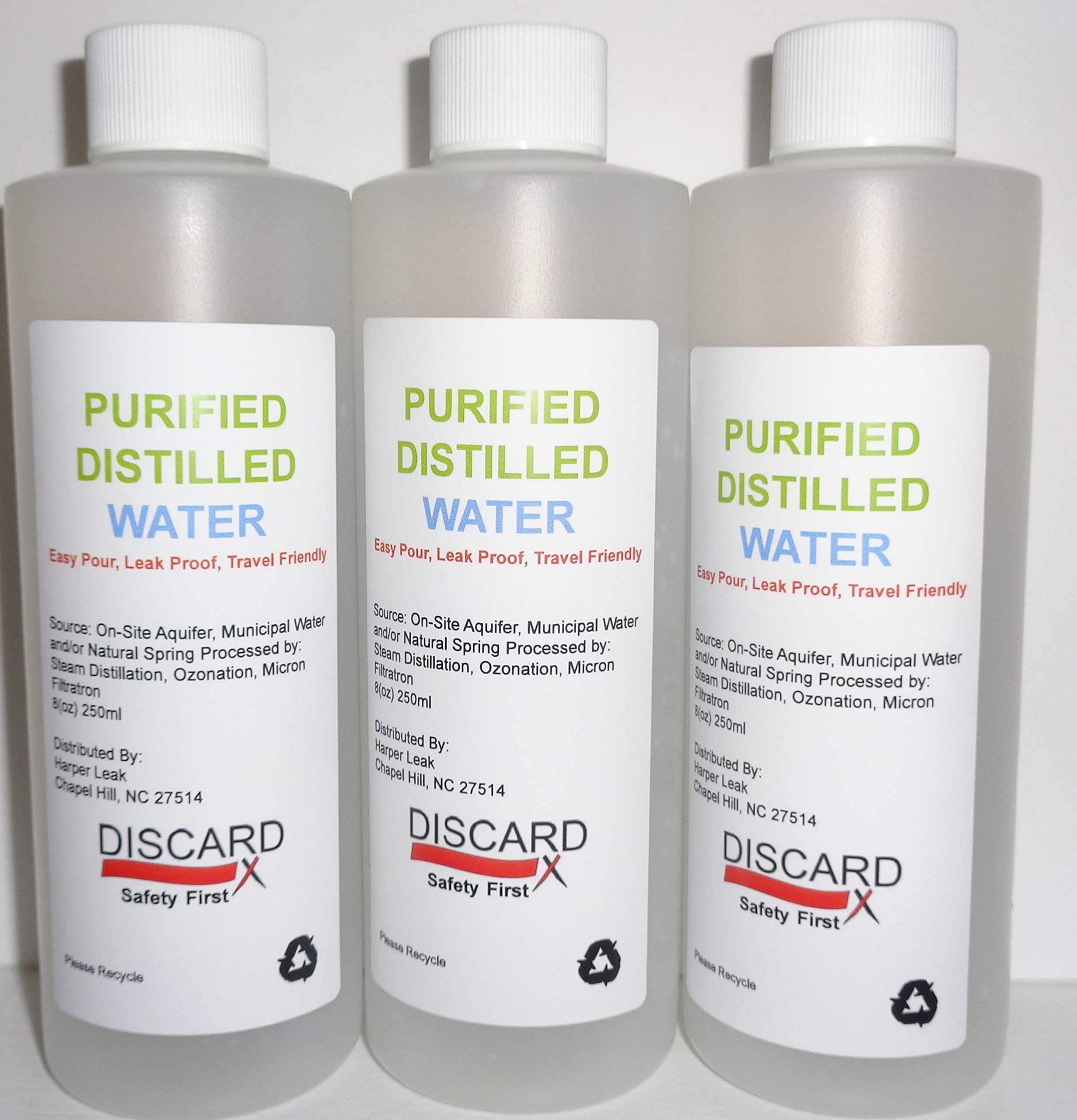 Distilled Water (8 oz Travel Size) (3 pack)