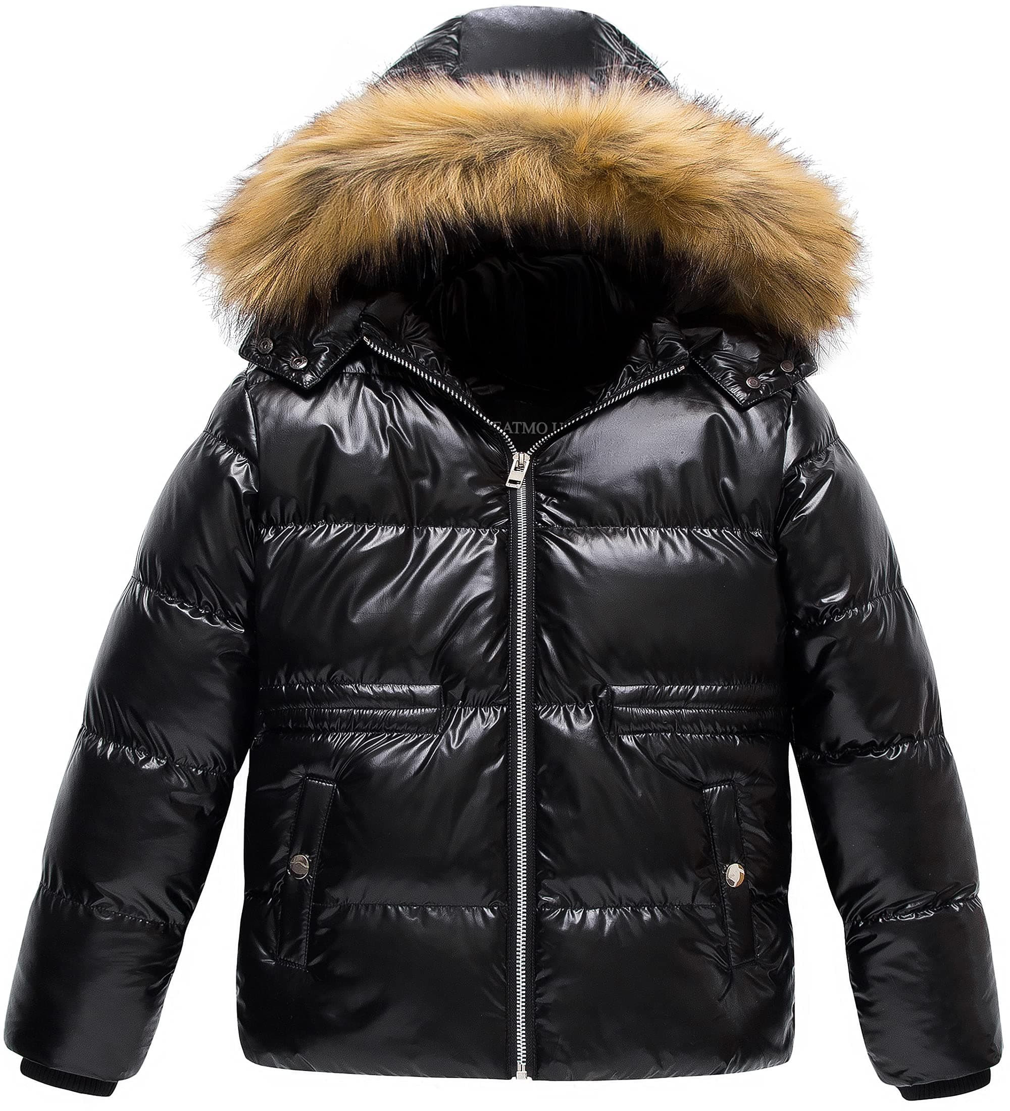Girl's Metallic Shiny Winter Jacket
