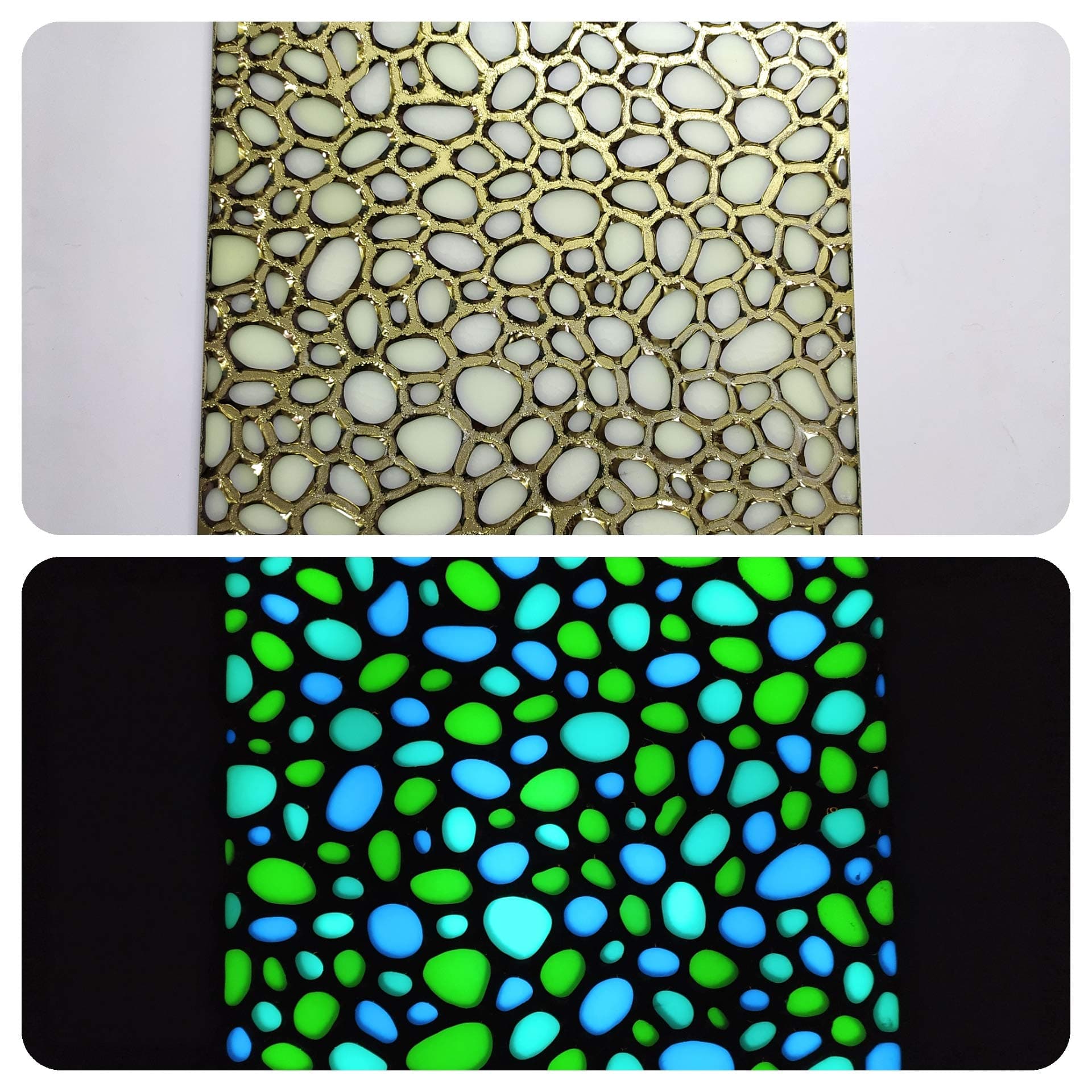 Glow in The Dark Pebble Tile 1 * 1feet