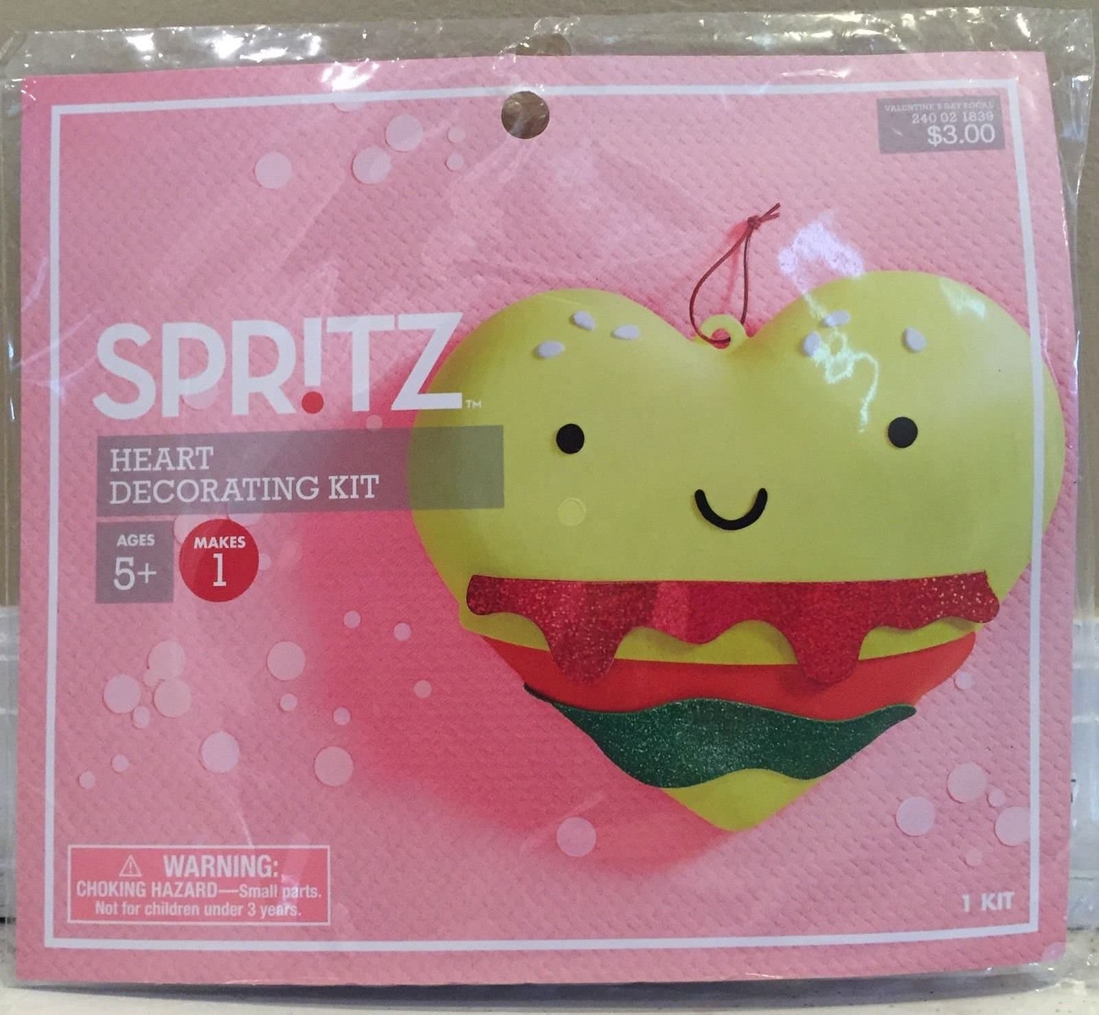 Bundle of 2 Spritz Heart Decorating Kits Yellow & Multi Hearts