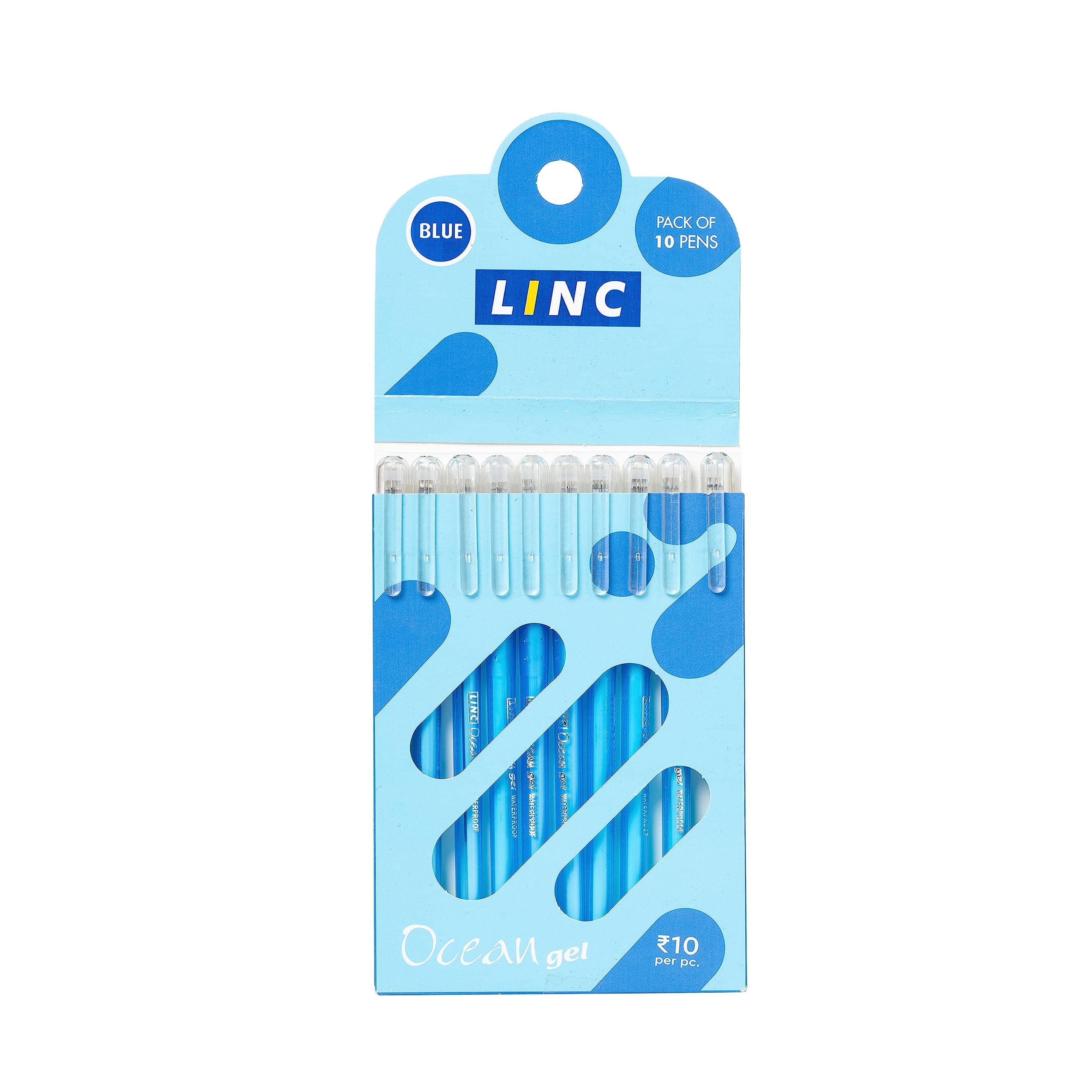 Ocean Classic Gel Pen, Blue, 10 pcs