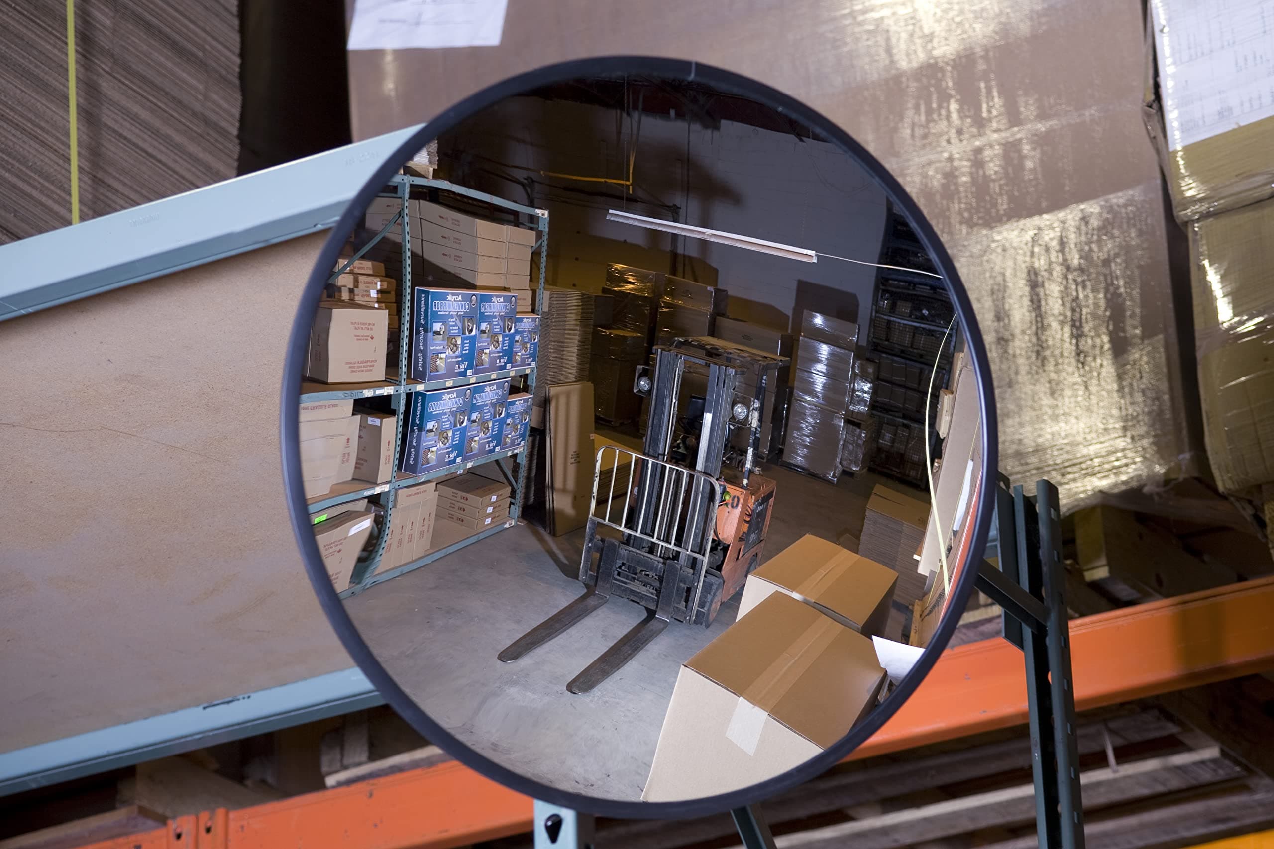 26’ Scratch-Resistant Indoor Acrylic Convex Mirror -Security Mirror for Retail Stores and Warehouses - Acrylic Mirror for Food Processing Plant, Hospitals and More, Wall Mirror