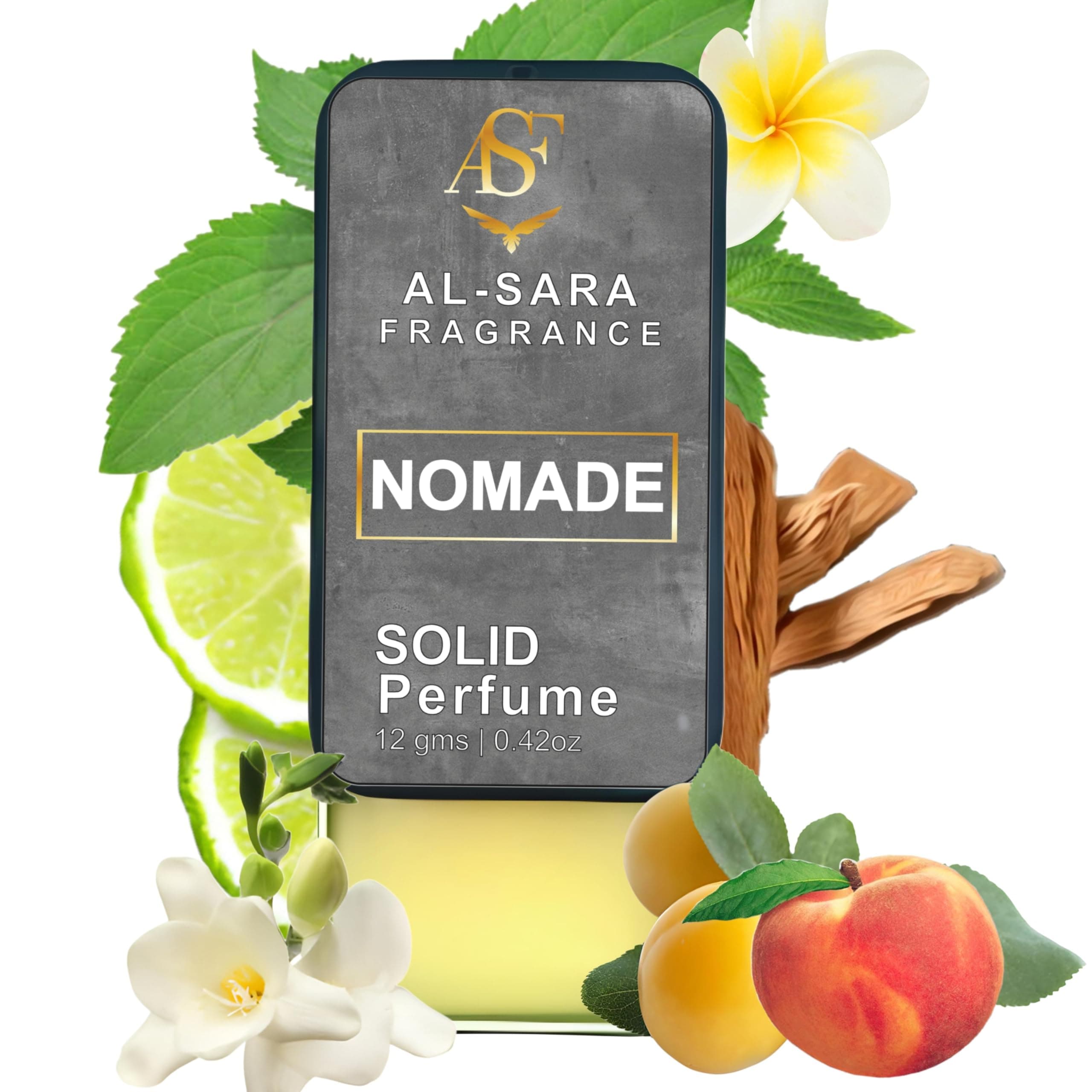Nomade Solid Perfume for Men & Women | Alcohol-Free, Non-Greasy, Long-Lasting Natural Fragrance | Portable & Travel-Friendly Cologne (Nomade)