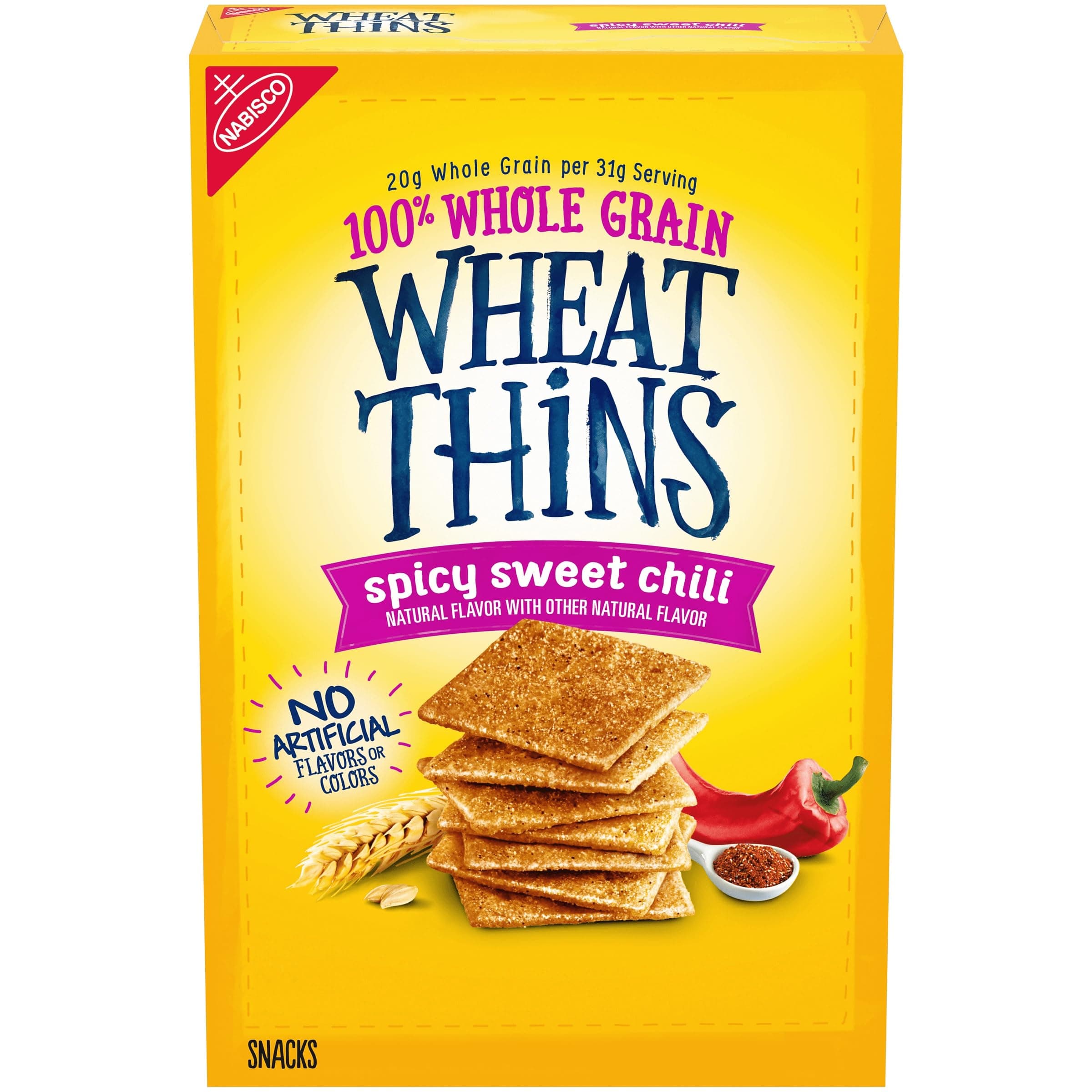 Wheat Thins Spicy Sweet Chilli Snacks Whole Grain Wheat Cracker Snack Crackers 8oz