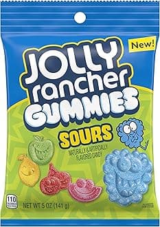Gummies Sours Candy, 12 Pack, Blue & Green, 1692g