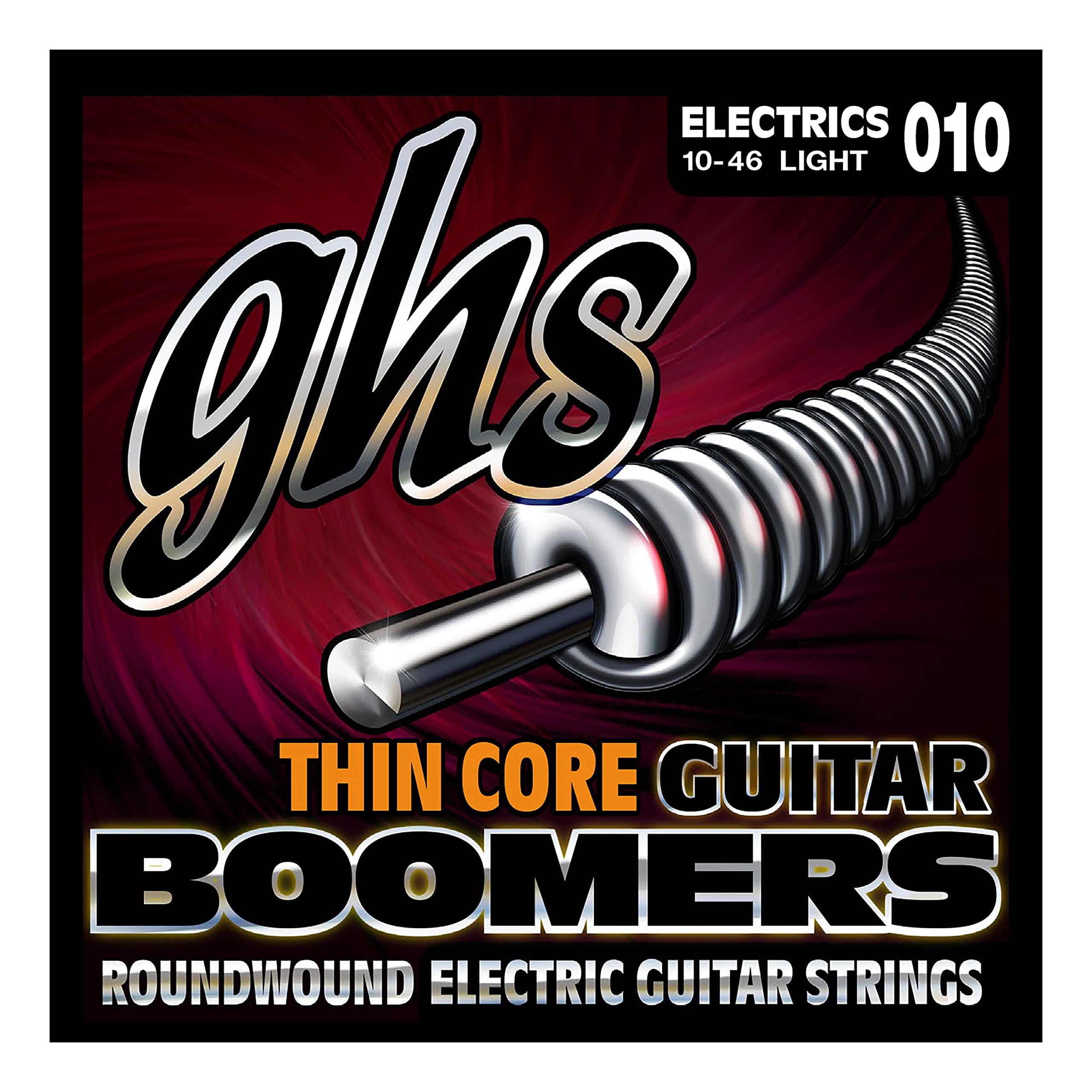 GHS StringsTC-GBL Thin Core Boomers, Nickel-Plated Electric Guitar Strings, Light (10-46)