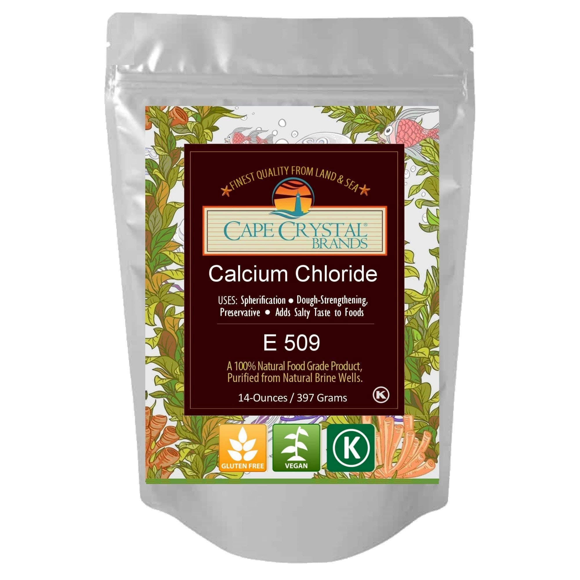 Calcium Chloride by Cape Crystal Brands 2-oz / 8-oz / 14-oz (14-oz)