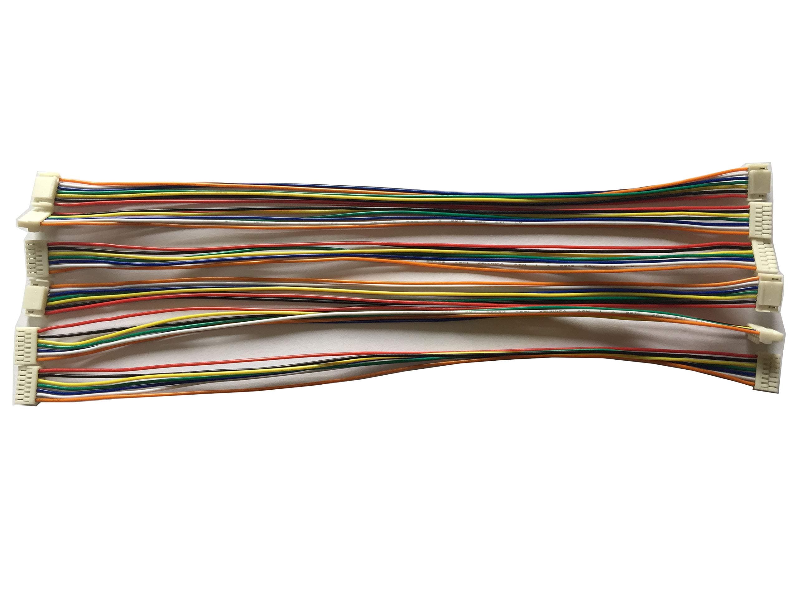 6 PCS 7 PIN JST GH Connectors on Both Sides with Electric Wire 1007 28 AWG(Total Length:200MM)