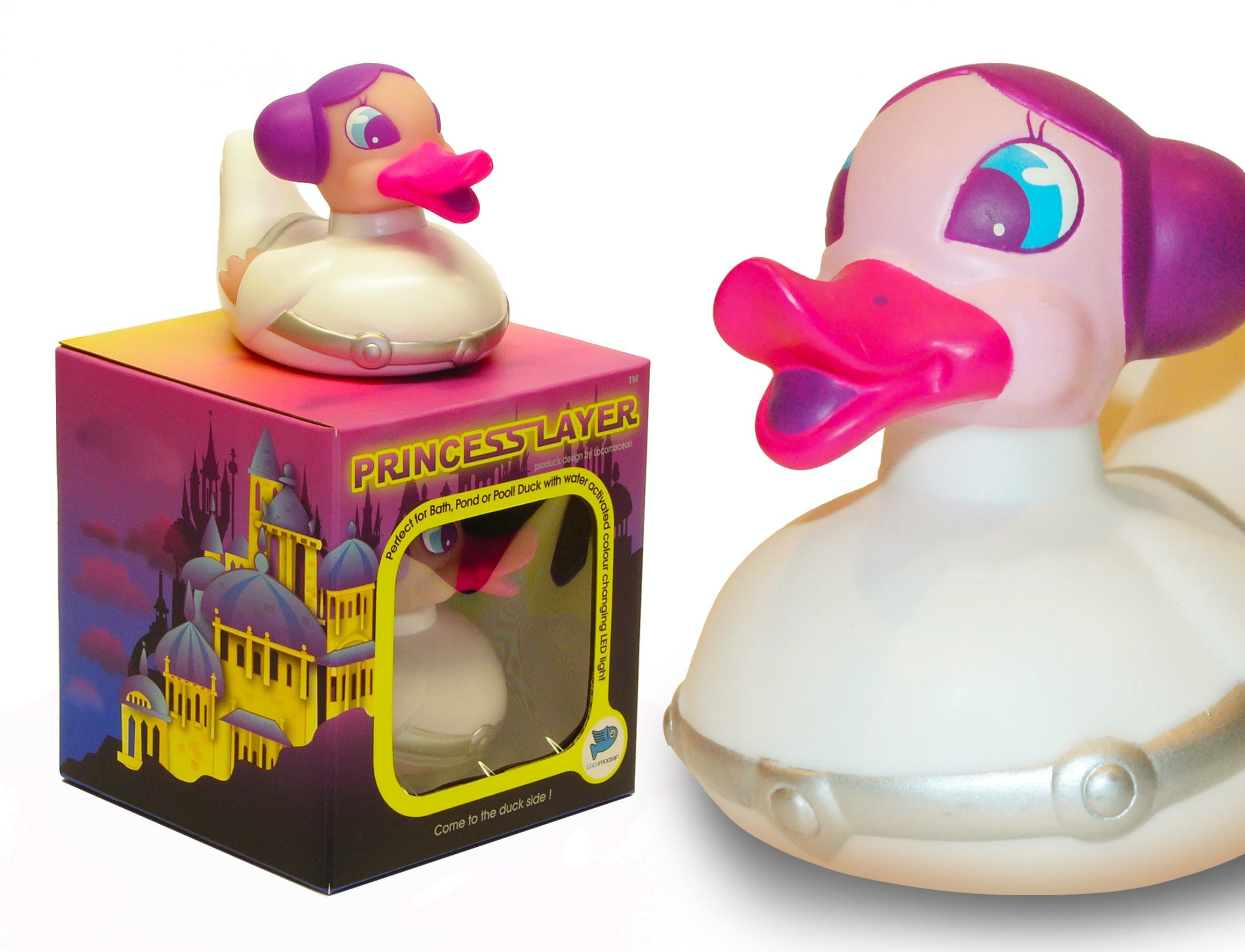 Princess Layer (She's an egg layer) / POND WARS™ Rubber Duck / Light Up Colour Changing LED Inside