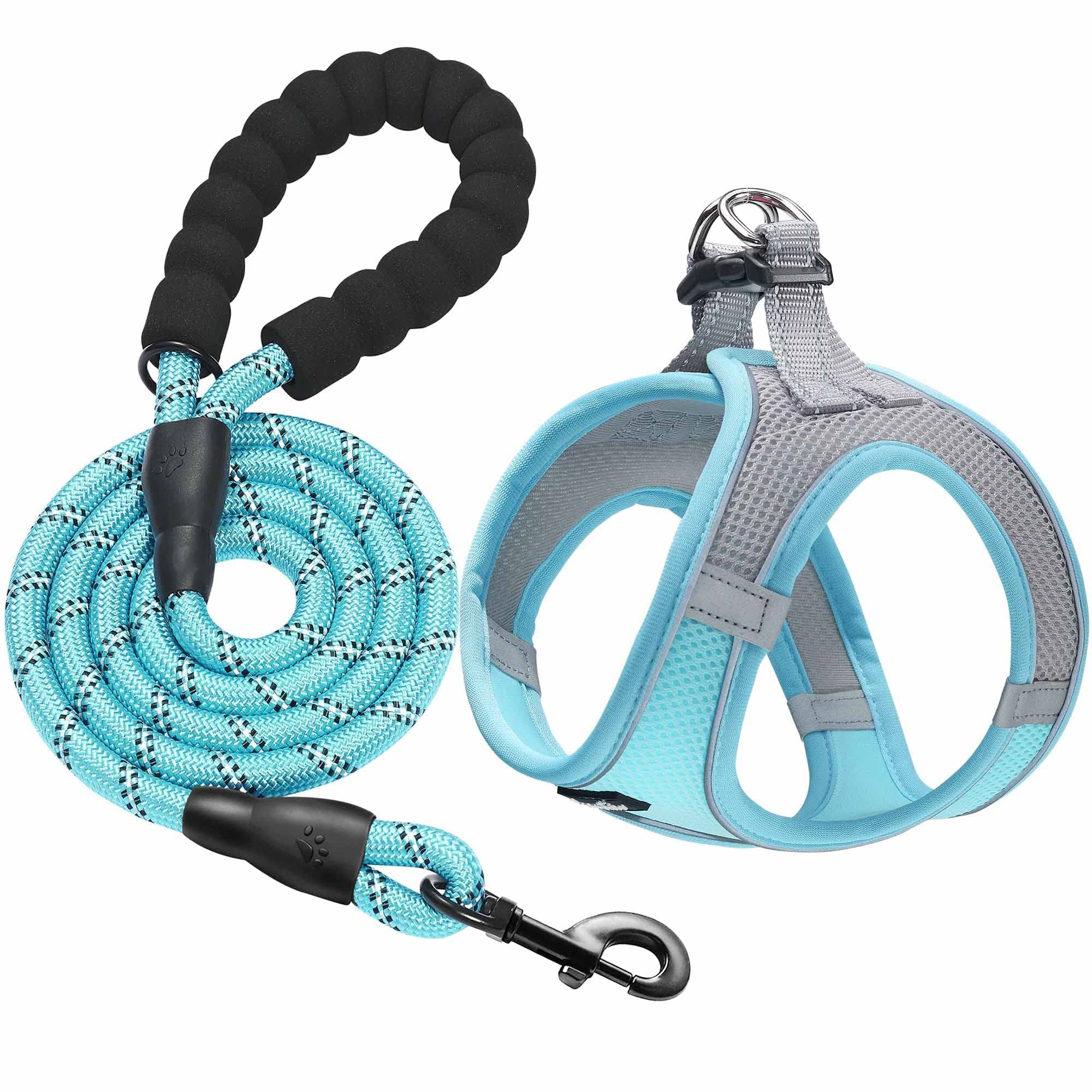 Dog harness with leash set