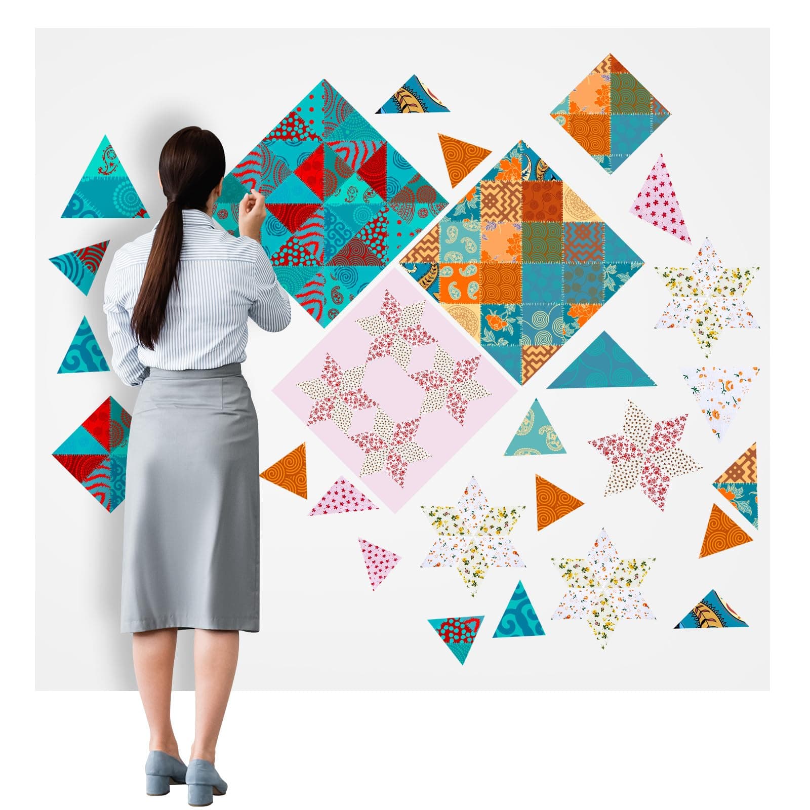 Buryeah 1 Pcs Quilt Design Wall Fabrics 72 in x 60 in with No Grid Lines Flannel for Quilting Design Wall Sewing Supplies for Craft Sew Display Double Sided Fleece (White)