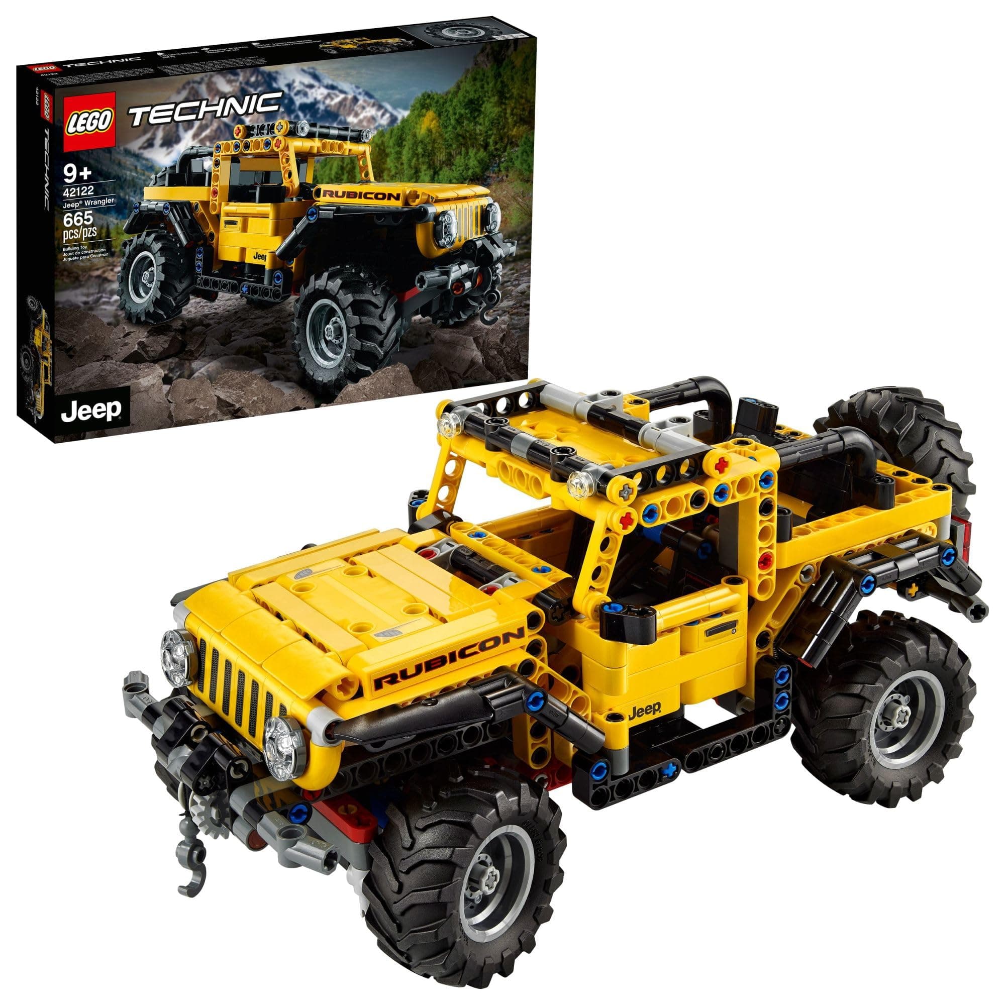 Technic Jeep Wrangler 42122; an Engaging Model Building Kit for Kids Who Love High-Performance Toy Vehicles, New 2021 (665 Pieces)
