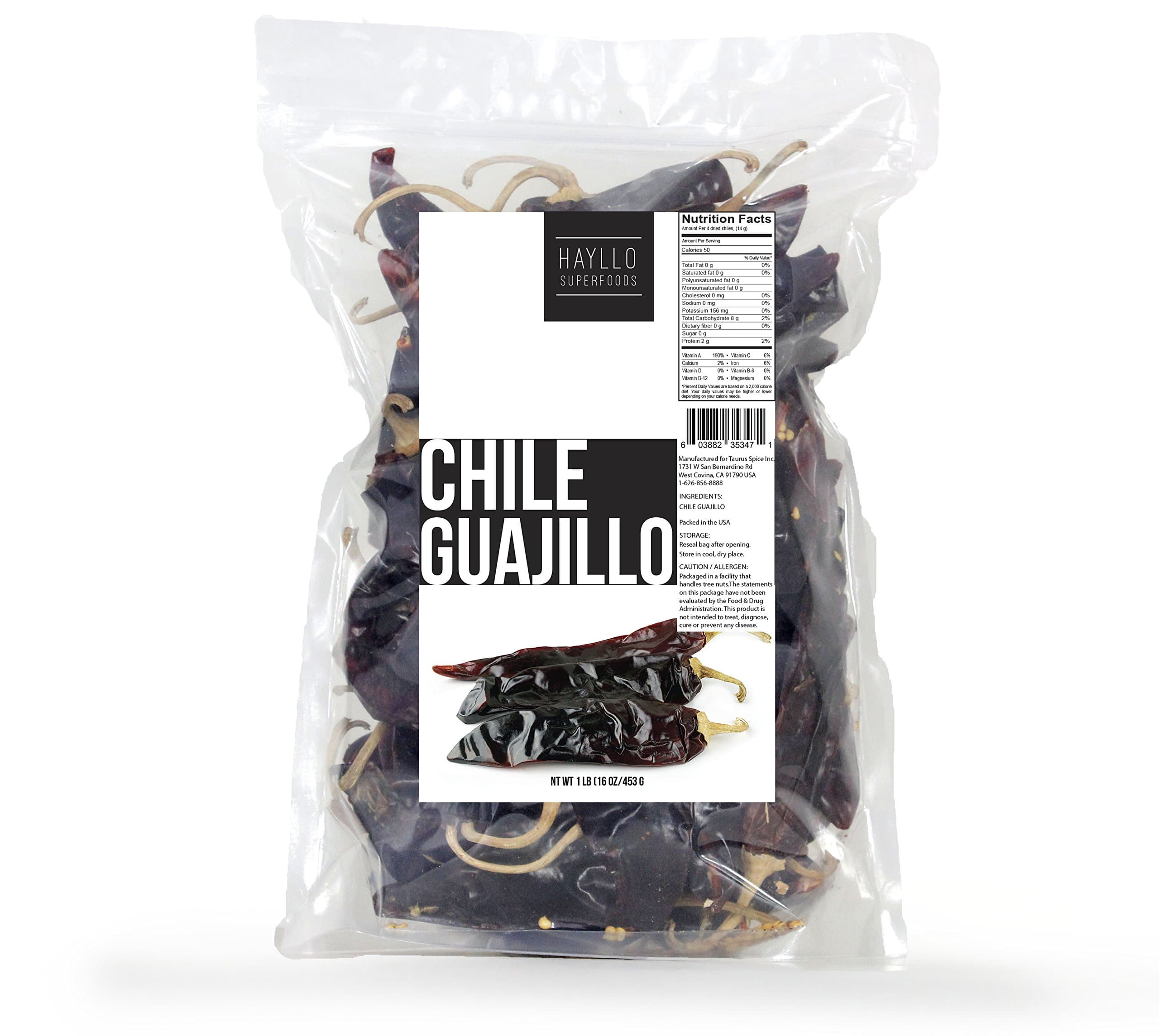 Hayllo Guajillo Chiles, Whole 1 Pound