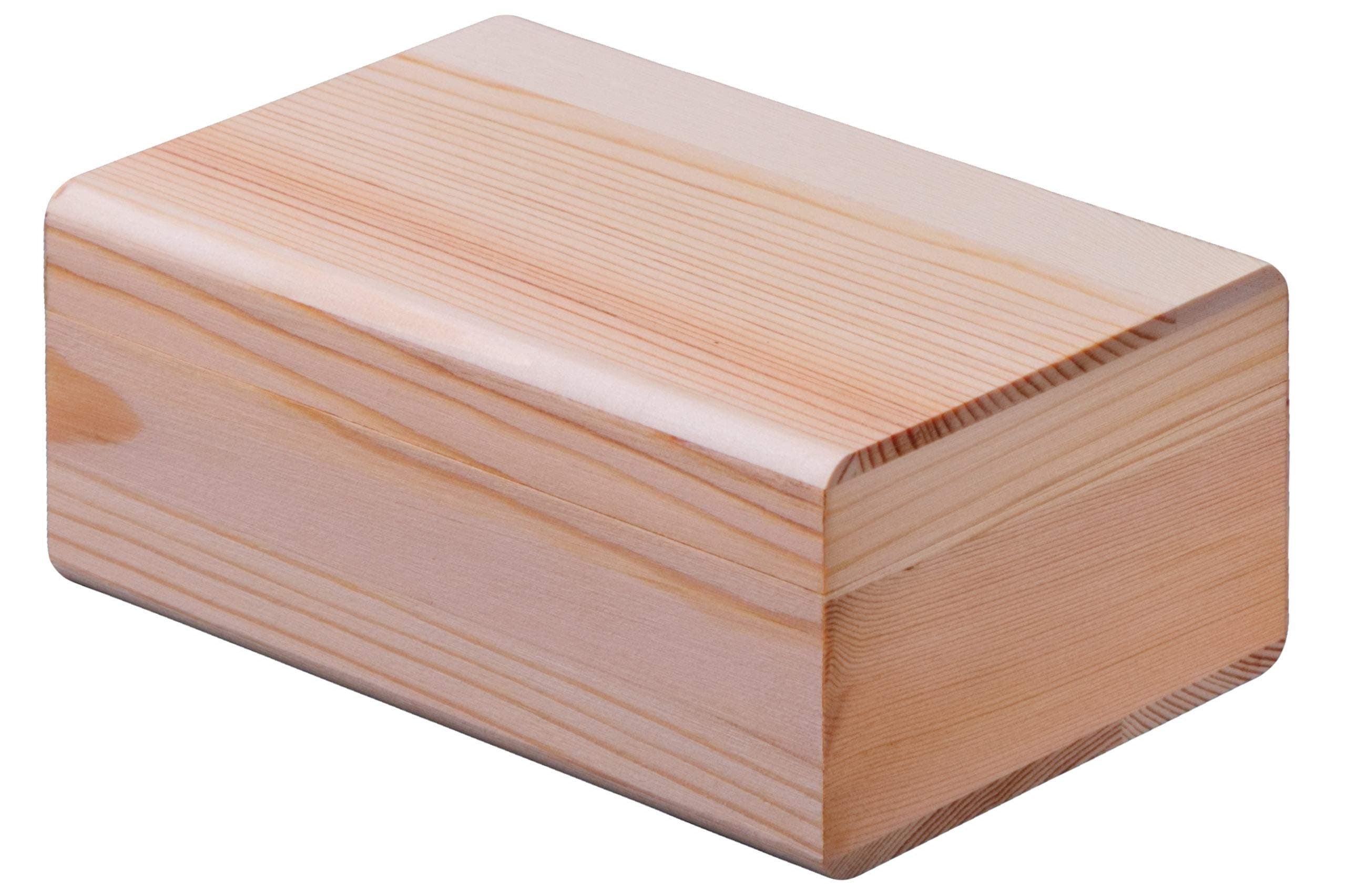 SteepLab Pine Wood stash Box with Rolling Tray – Handmade Small Solid Wood Storage Box – Great for Discreet Storage of Accessories (Natural Finish)