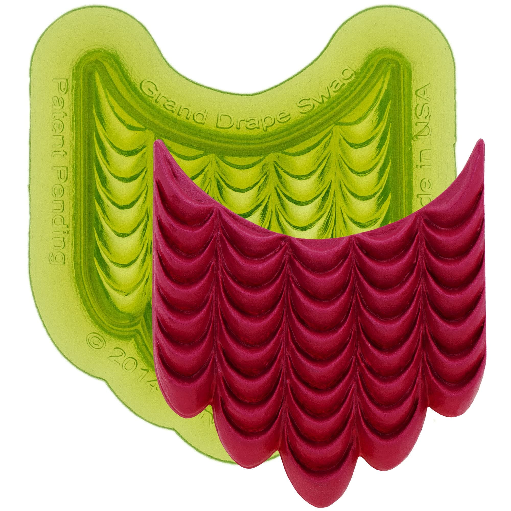 Grand Drape Swag Silicone Mould By Marvelous Molds