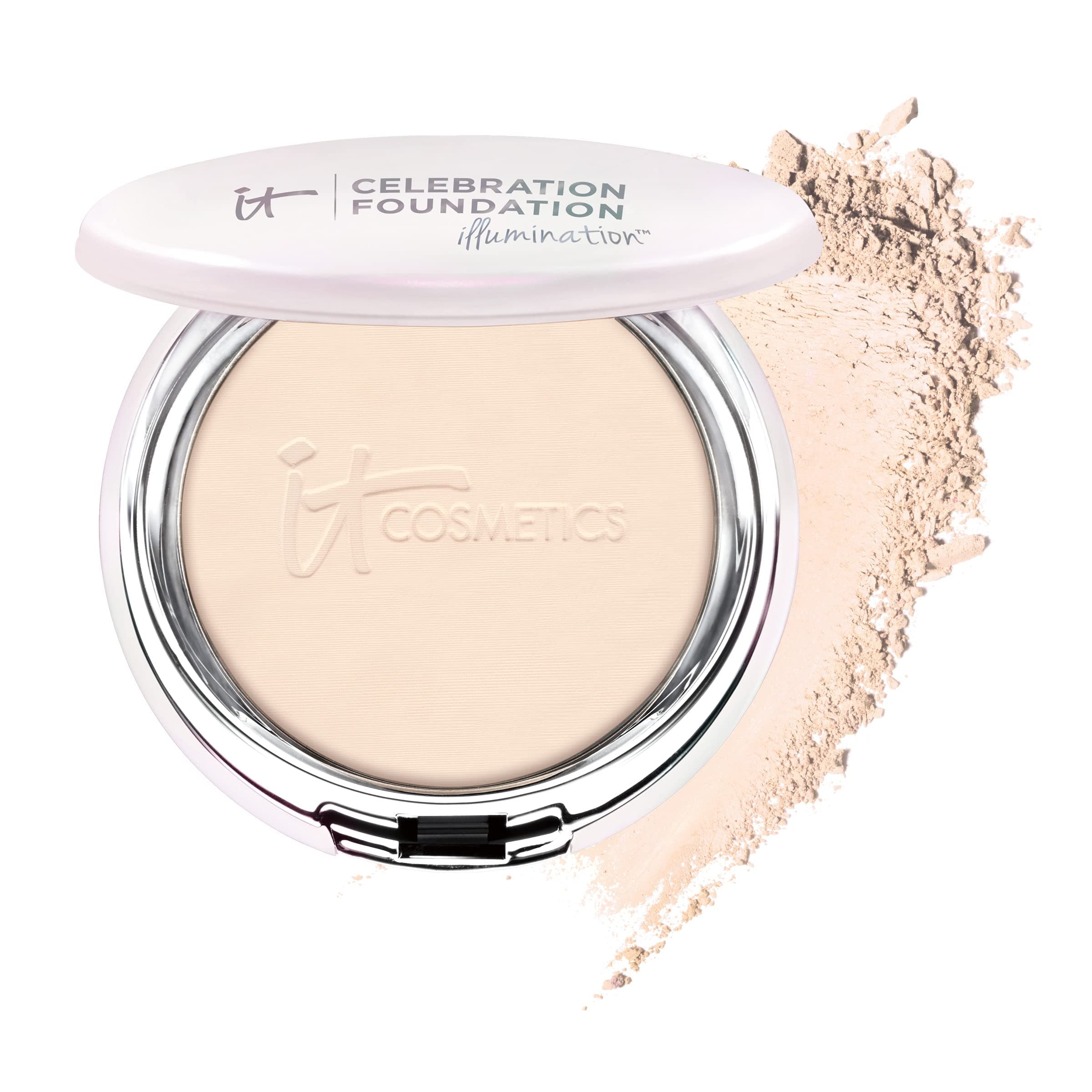 Celebration Foundation Illumination - Full-Coverage, Anti-Aging Powder Foundation - Blurs Pores, Wrinkles & Imperfections - 0.3 oz