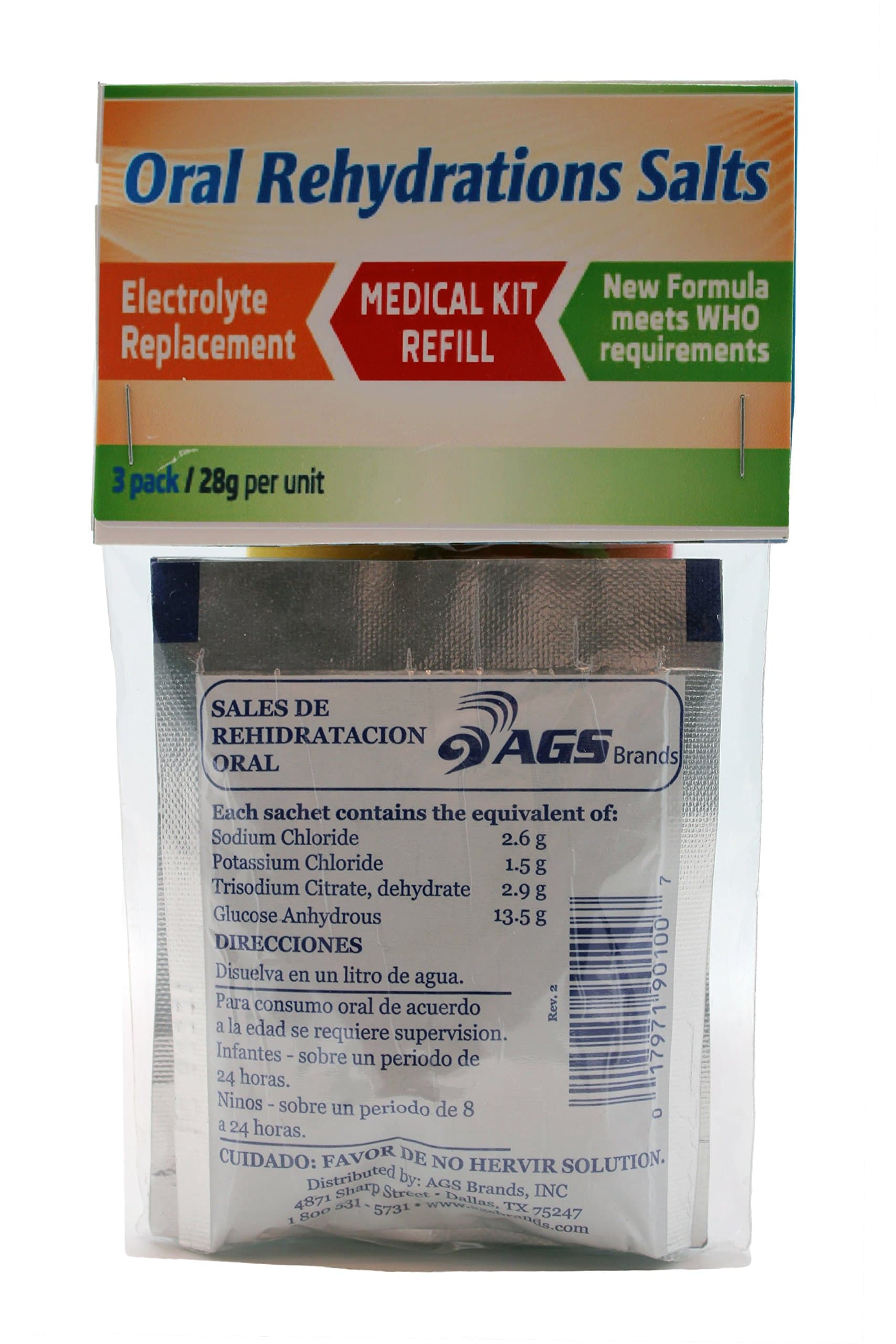 AGS Brands Oral Rehydration Salts, 3 Pack