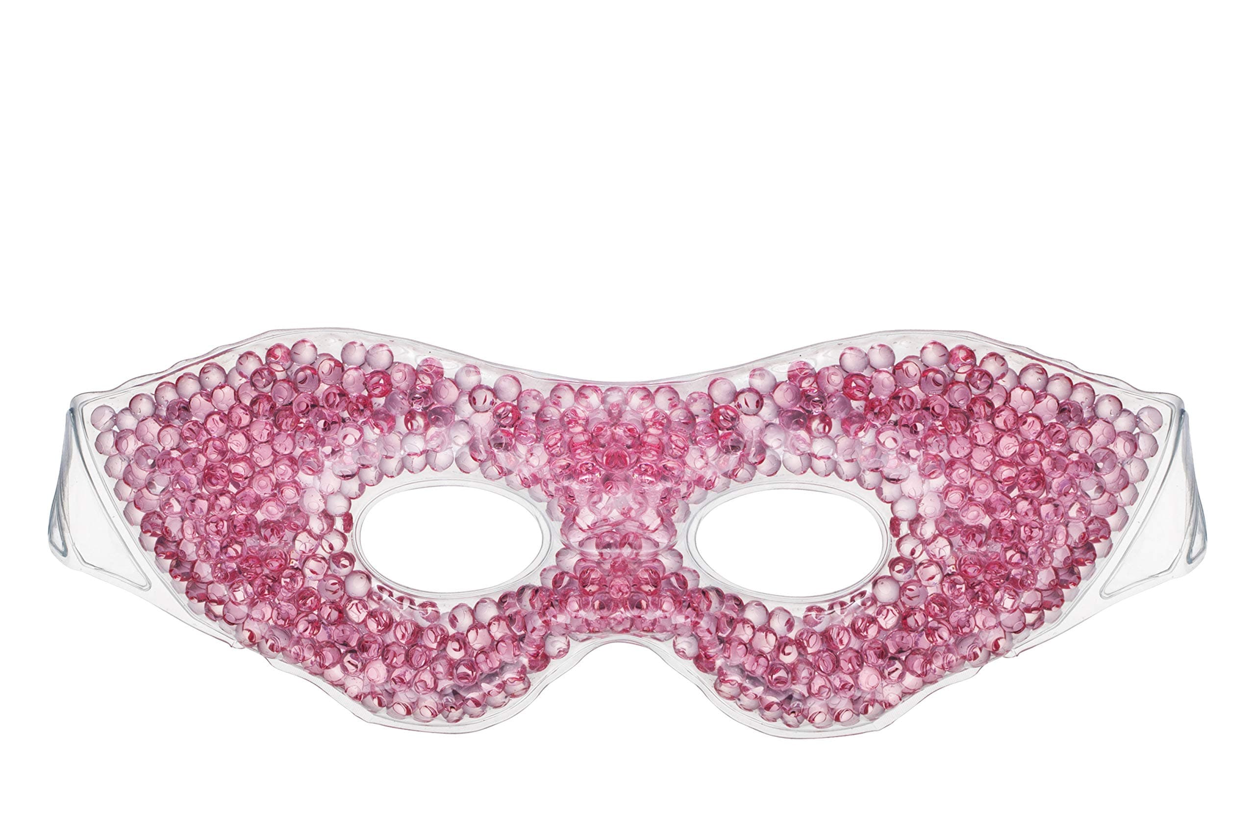 Eye See Gel Eye Mask, Pink - Cold Compress Ice Pack with Gel Beads - Microwave Safe for Heat Therapy - Great for Puffy Eyes, Dark Circles, Dry Eyes, Soothing Headaches
