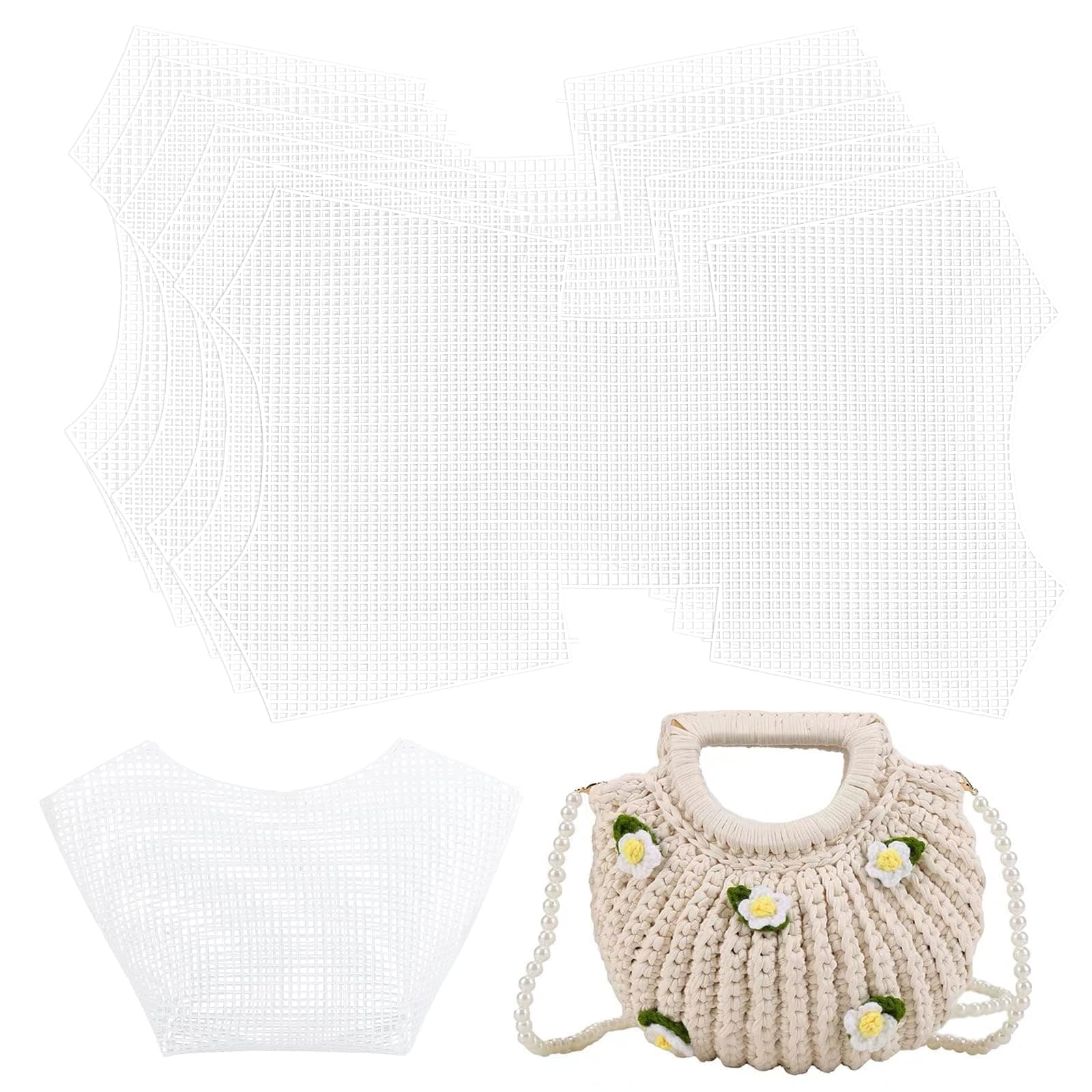 Sponsored Ad – TERRIFI Clear Plastic Mesh Canvas Sheets for Embroidery, 6 Pcs Blank Needlepoint Canvas Sheets for Crochet Bag Making, DIY Purse Cross Stitch Kits, for Acrylic Yarn Knit Crochet Projects, 51x32cm